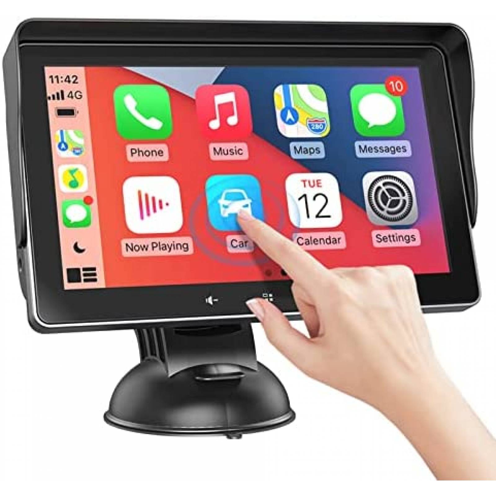 Pantalla Portatil para Auto Hinine 7" Gps Bluetooth -Negro
