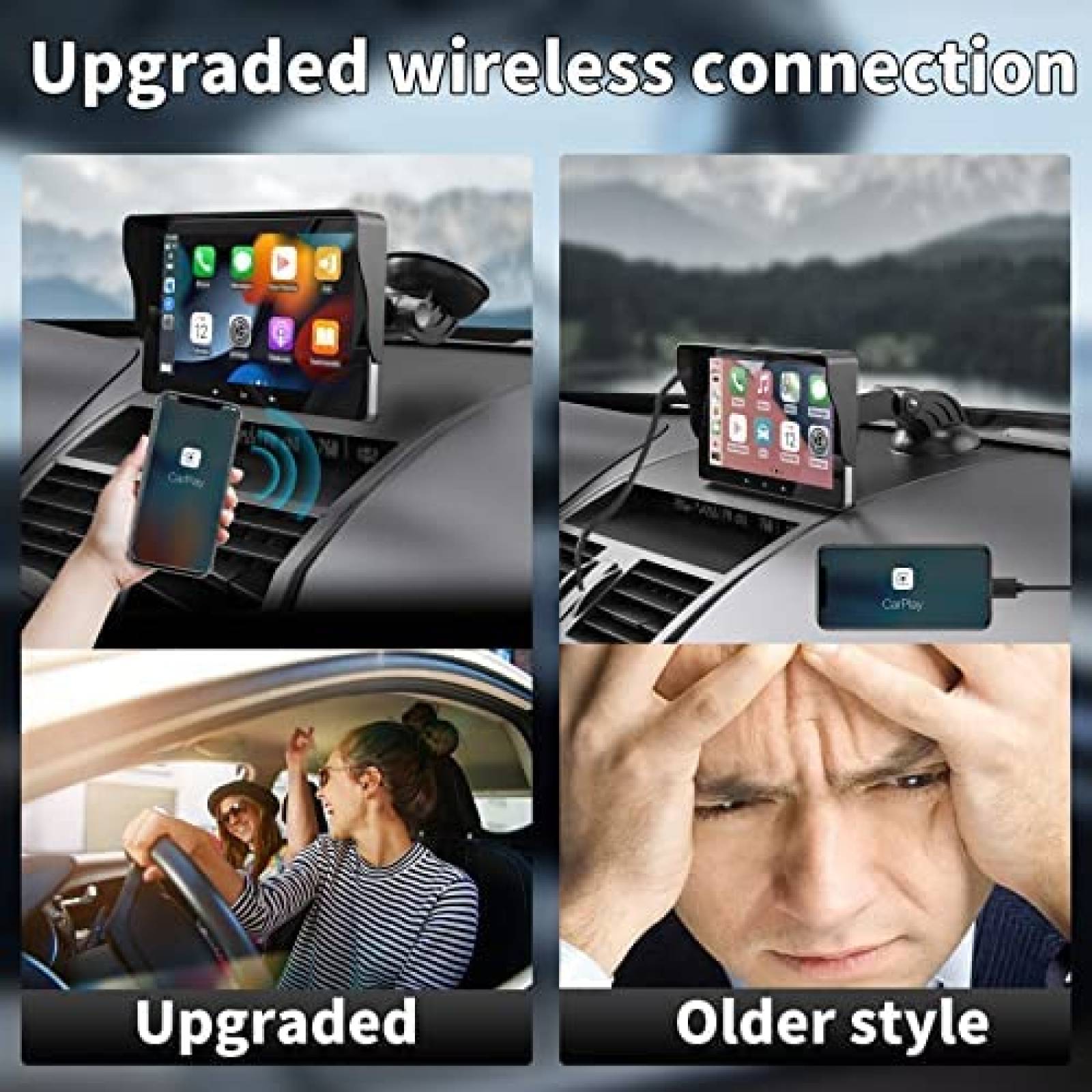 Pantalla Portatil para Auto Hinine 7" Gps Bluetooth -Negro