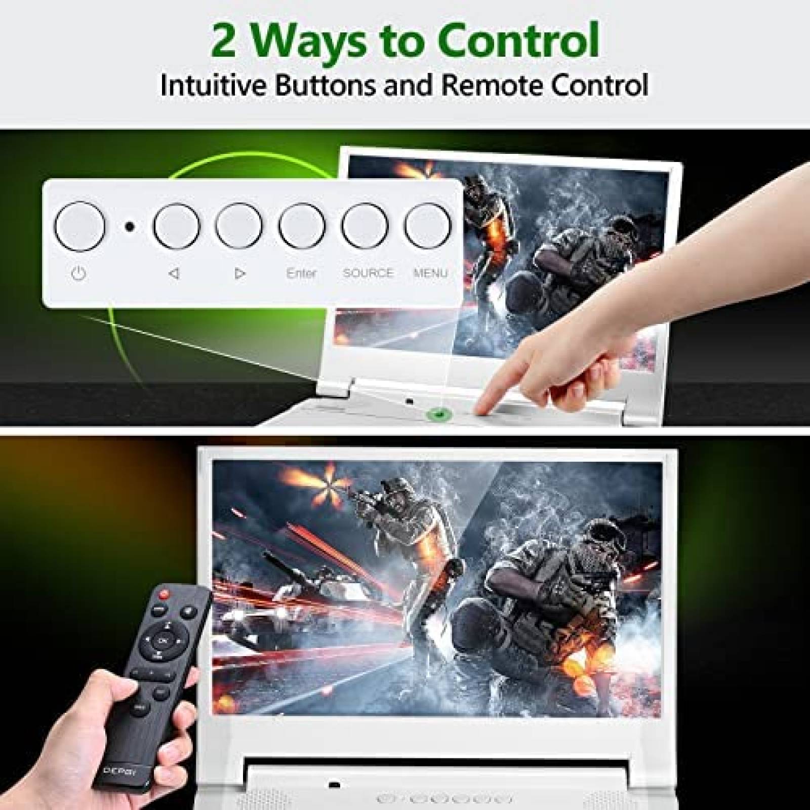 Monitor Portatil DEPGI 12.5'' Para Xbox Series S -Blanco