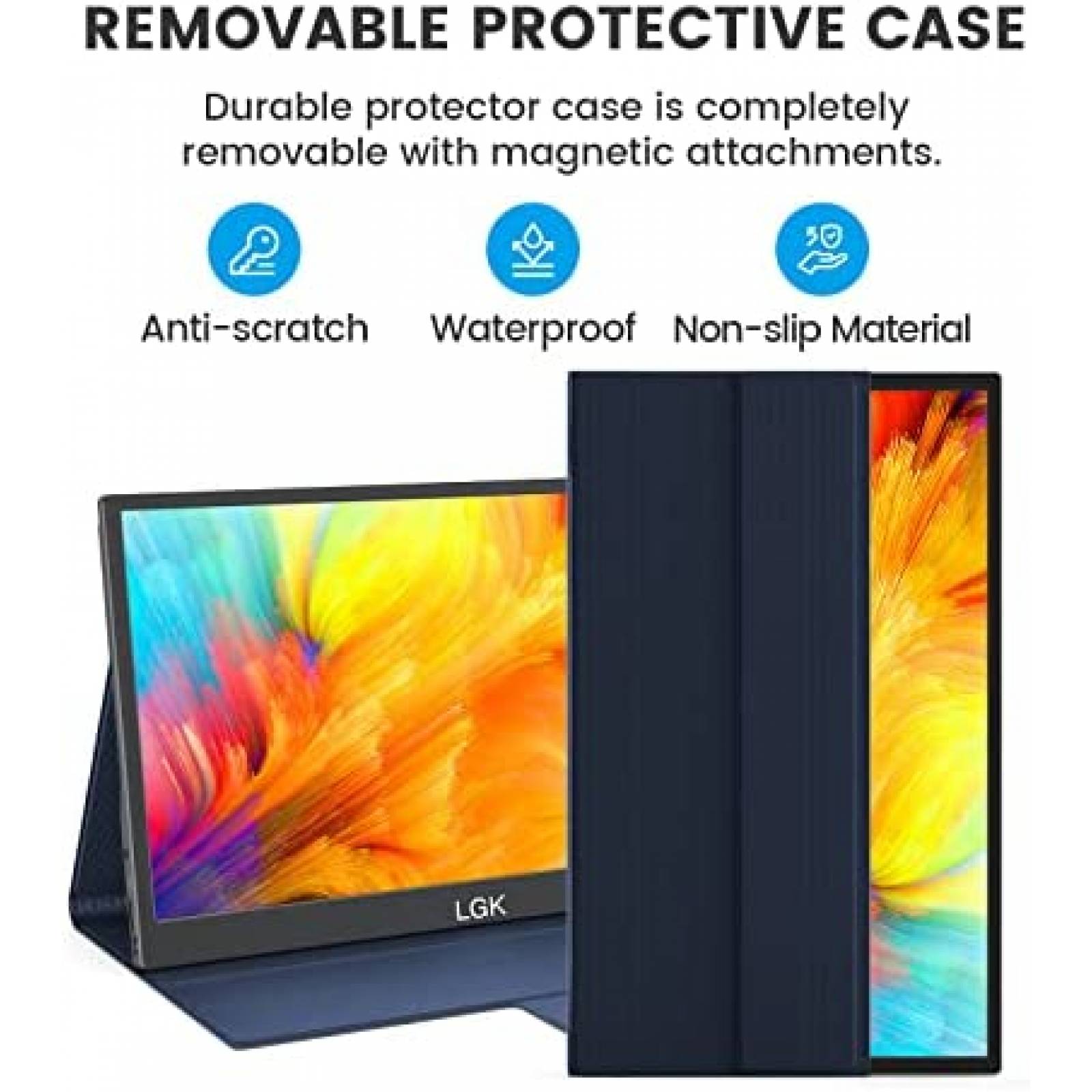 Monitor LGK Portable 15.6 Pulgadas 1080p USB-C -Negro