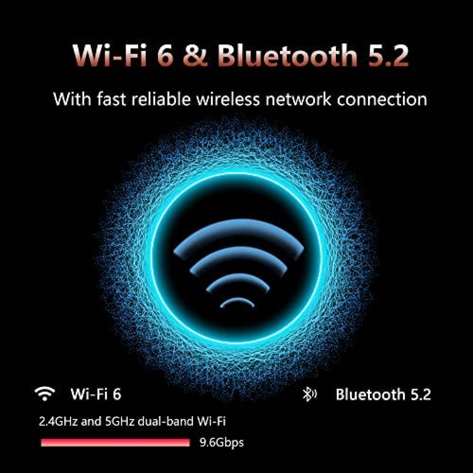 Mini PC Gamer BOSGAME AMD Ryzen 5 16GB RAM 512GB SSD -Gris