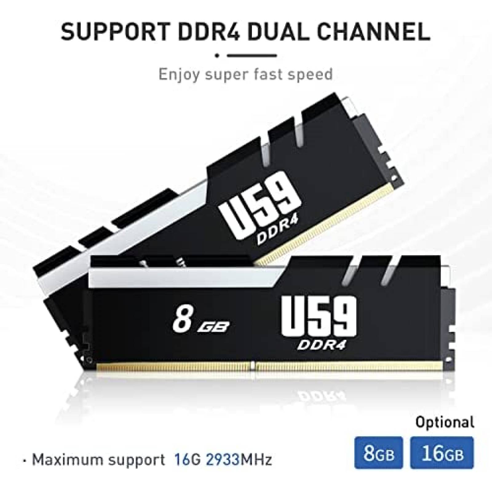 Mini PC Beelink U59 Pro Intel N5105 16GB RAM 500GB SSD -Azul