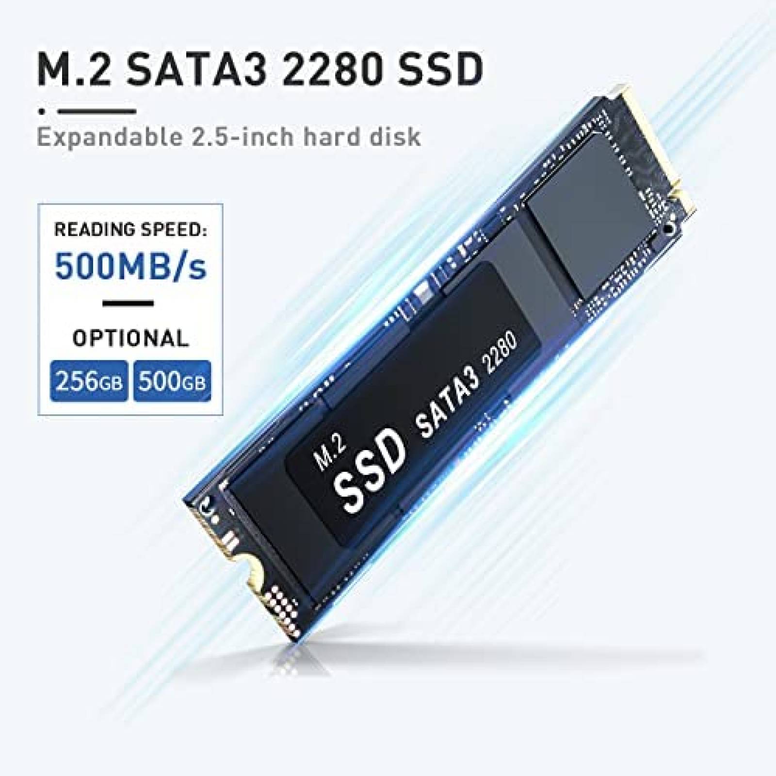 Mini PC Beelink U59 Pro Intel N5105 16GB RAM 500GB SSD -Azul