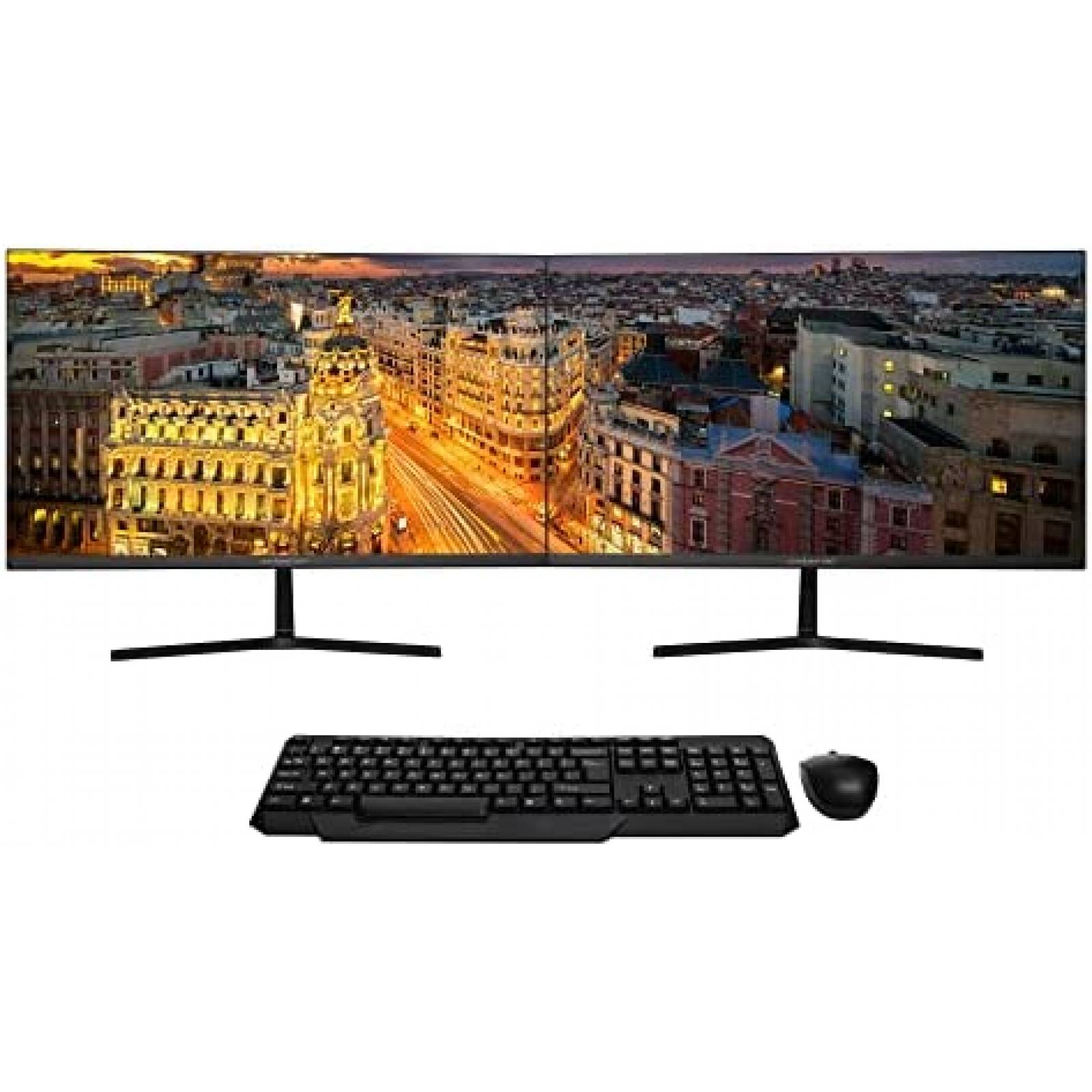 Kit de 2 Monitores Packard Bell 24'' FHD 60Hz 5ms -Negro