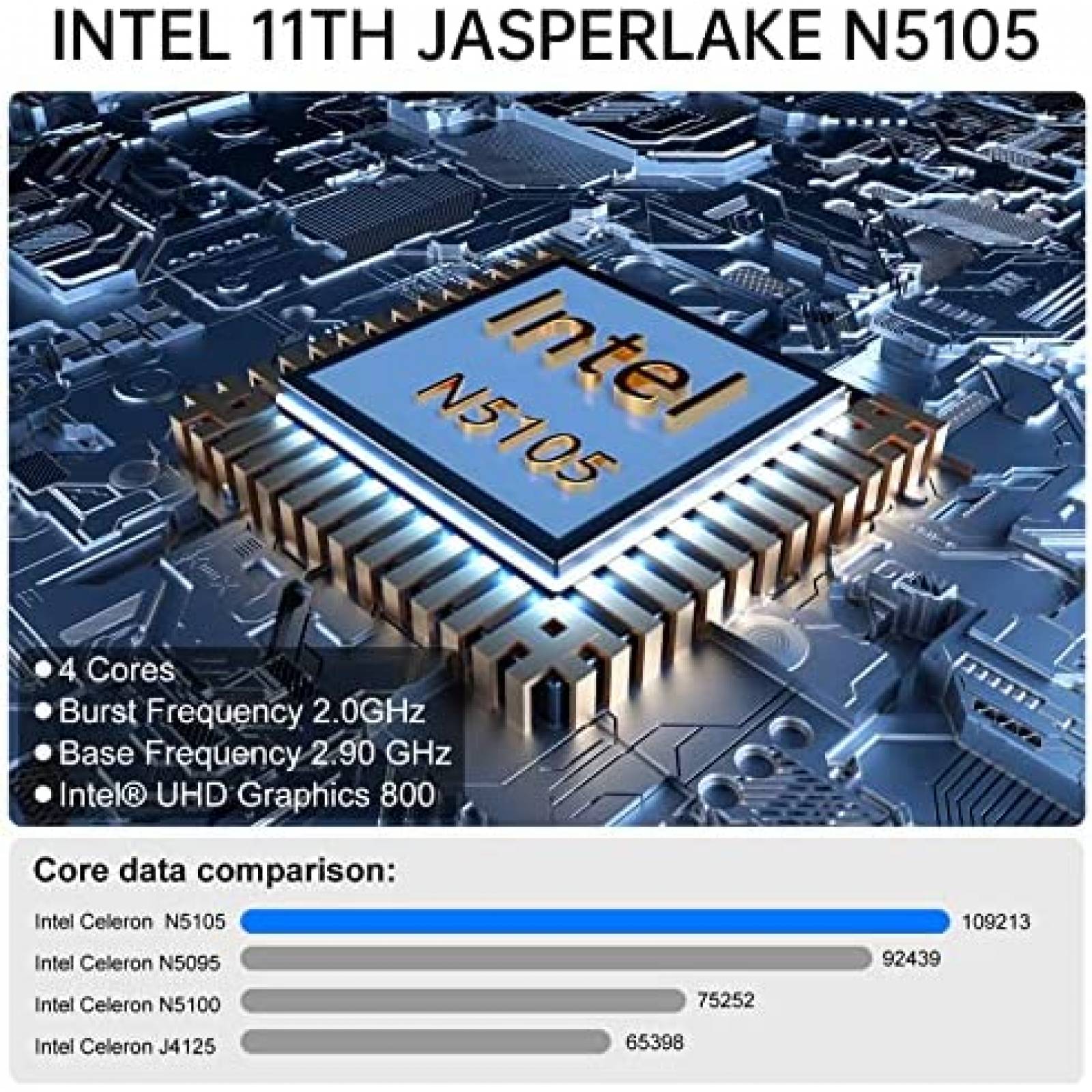 Mini PC KAMRUI GK3 Pro Intel N5105 16GB RAM 512GB SSD