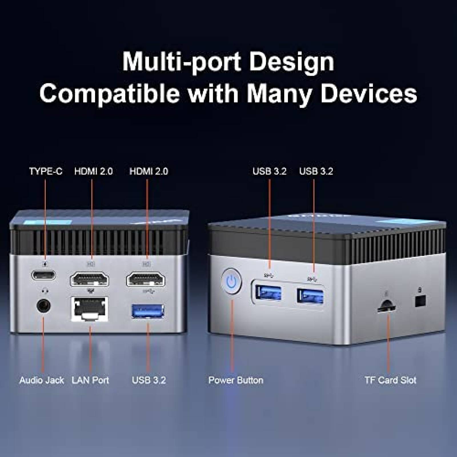 Mini PC GMKtec Nucbox5 Pro Intel N5105 8GB RAM 128GB SSD