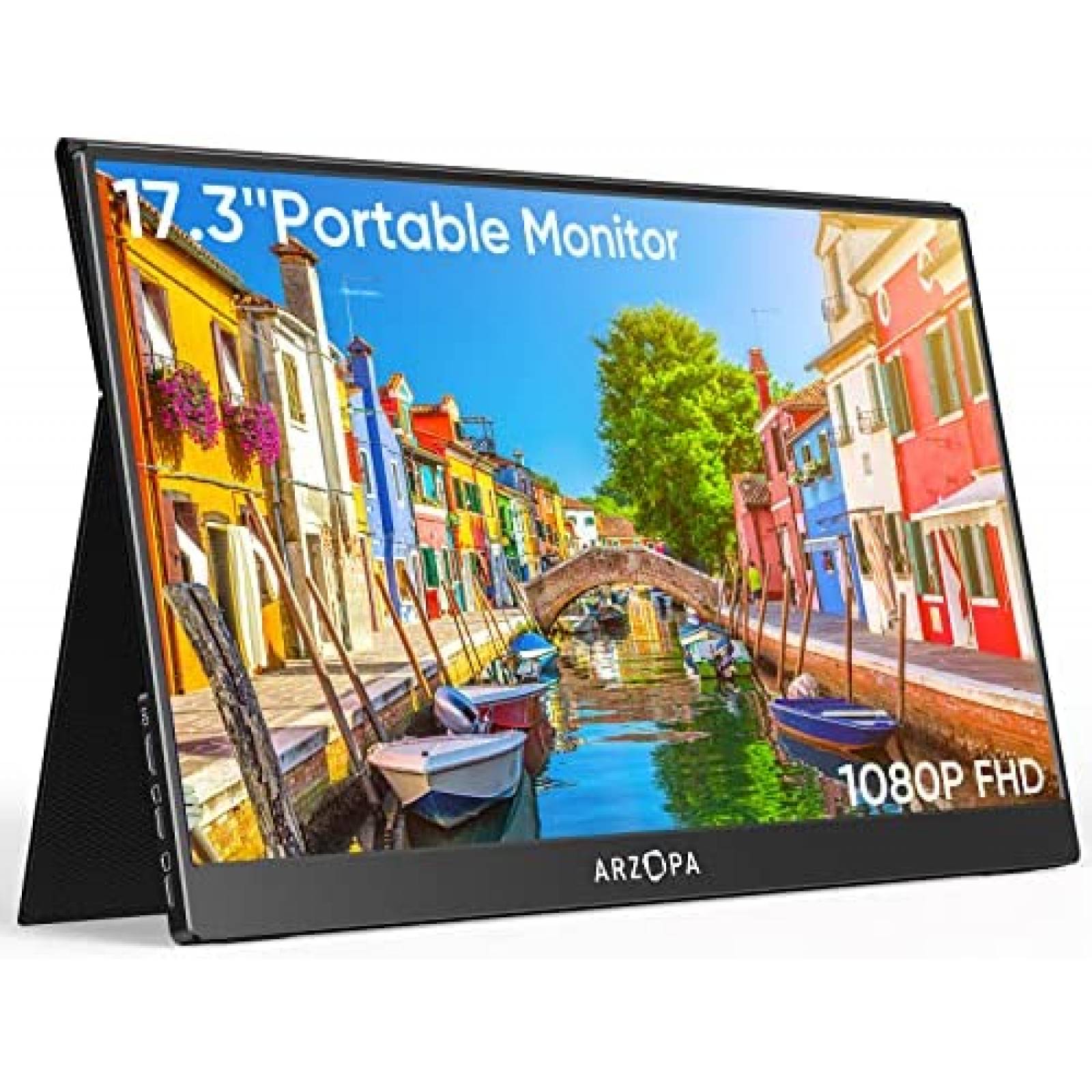 Monitor Portatil Arzopa 17.3'' 60Hz 1080P FHD HDMI -Negro