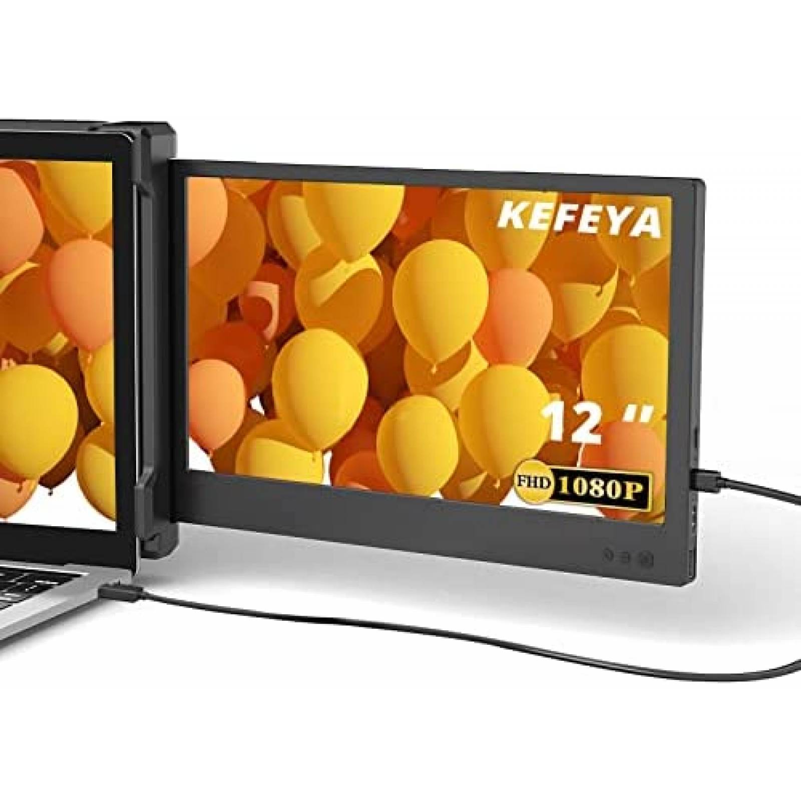 Monitor Para Laptop KEFEYA 12'' Full HD Multicompatible