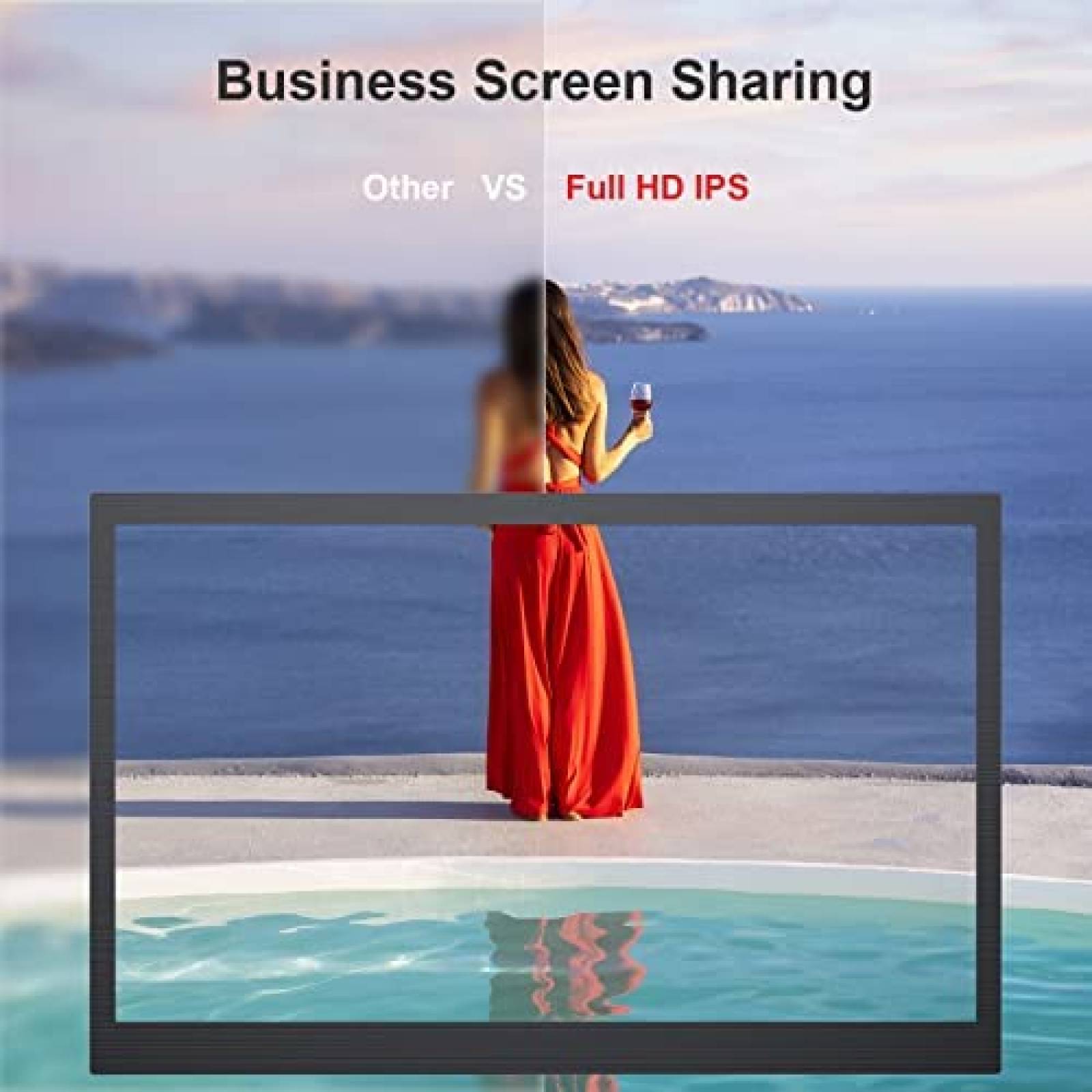 Extensor De Pantalla Para Laptop Fagomfer 12'' -Negro