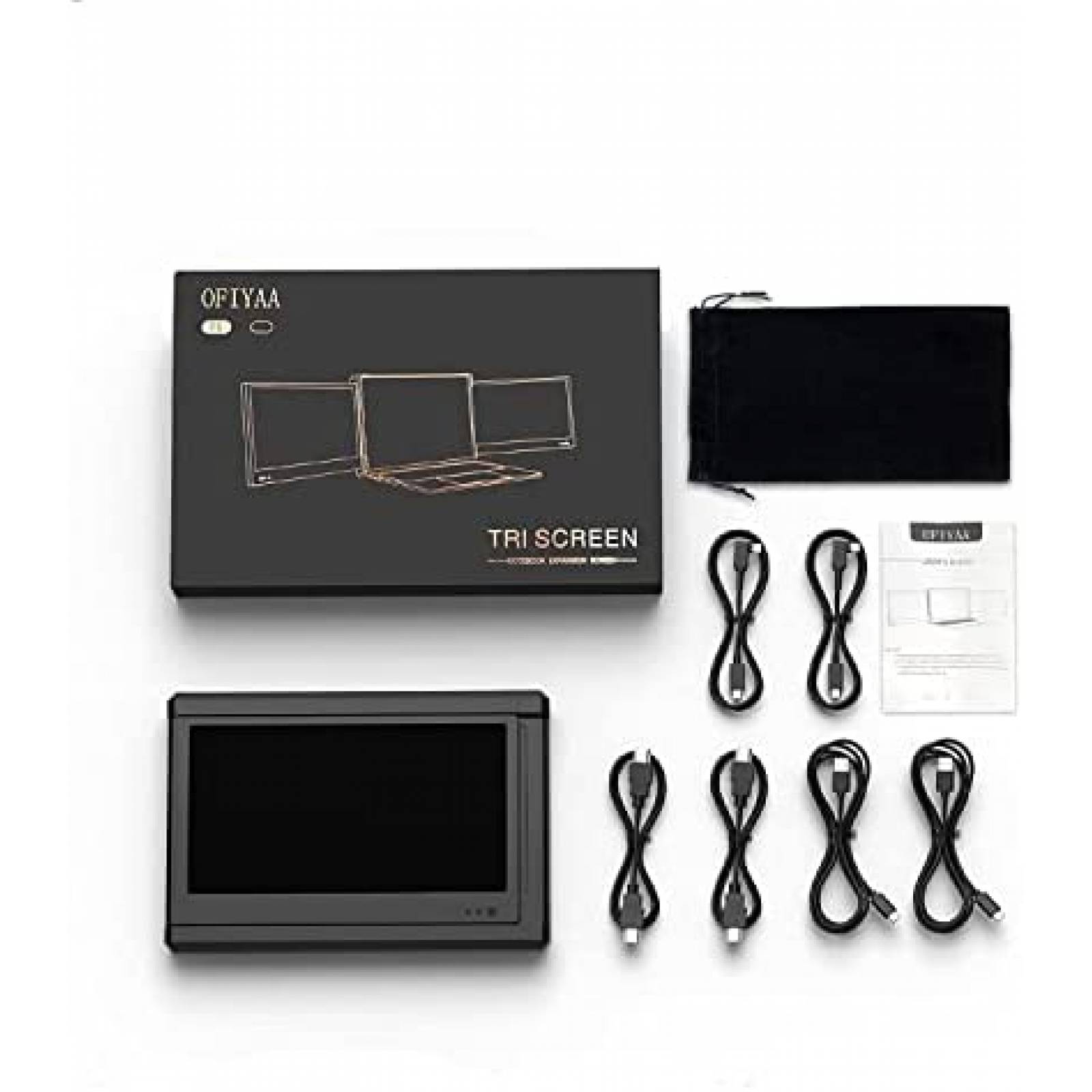 Extensor De Pantalla Para Laptop Fagomfer 12'' -Negro