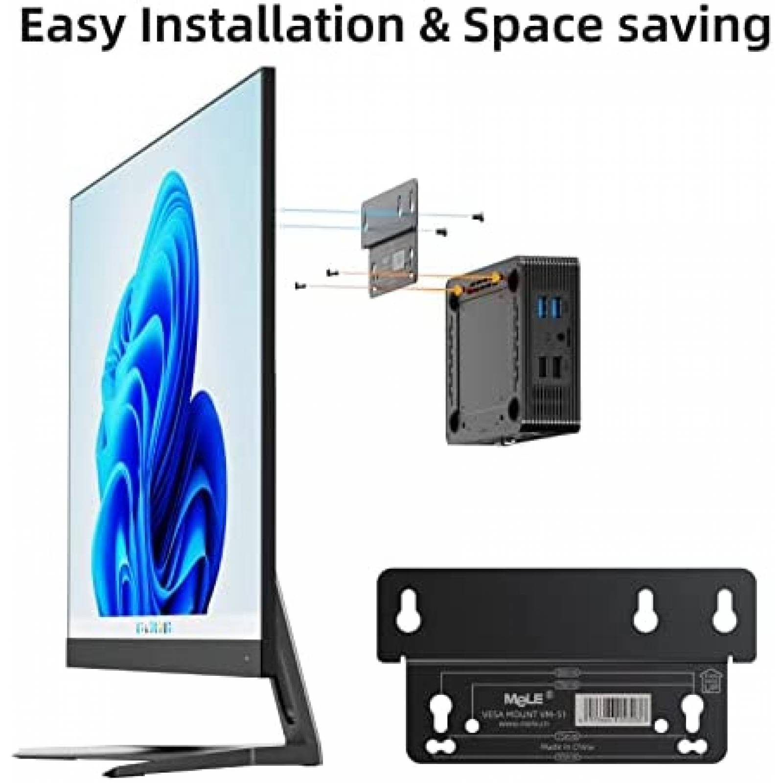 Mini PC MeLE Quieter HD3Q Intel N5105 16GB 512GB -Negro