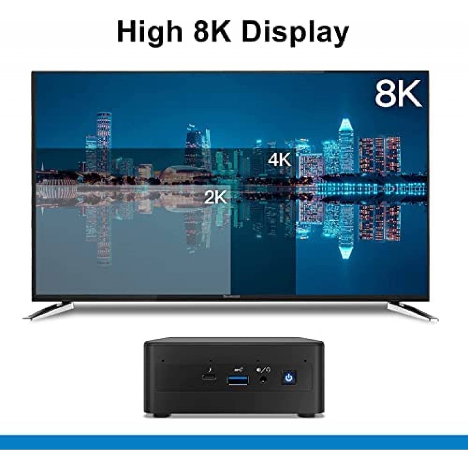 Mini PC Reatan NUC Intel Core i7 32GB RAM 1TB SSD -Negro