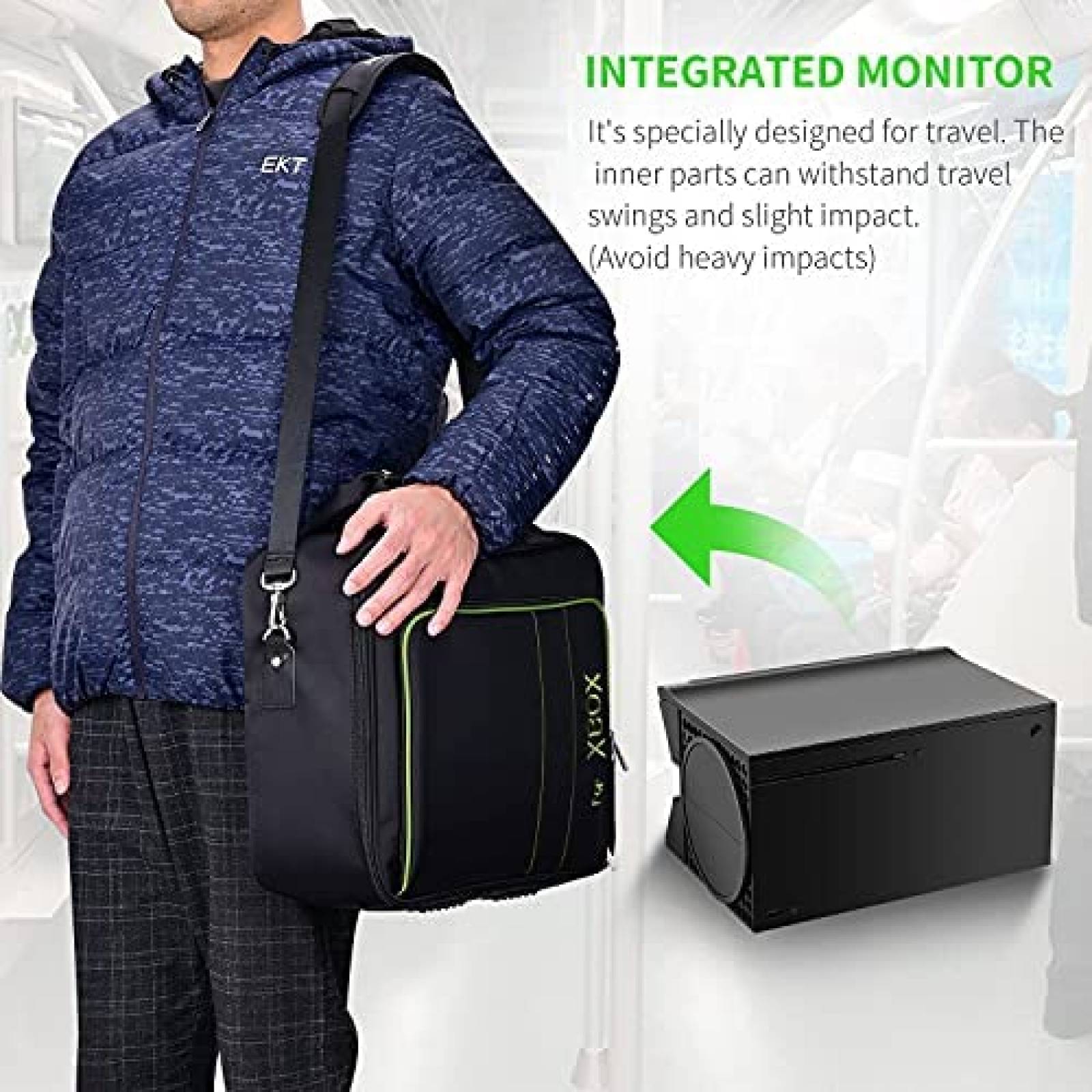 Monitor Portatil G-STORY 12.5'' Para Xbox Series X 4K -Negro