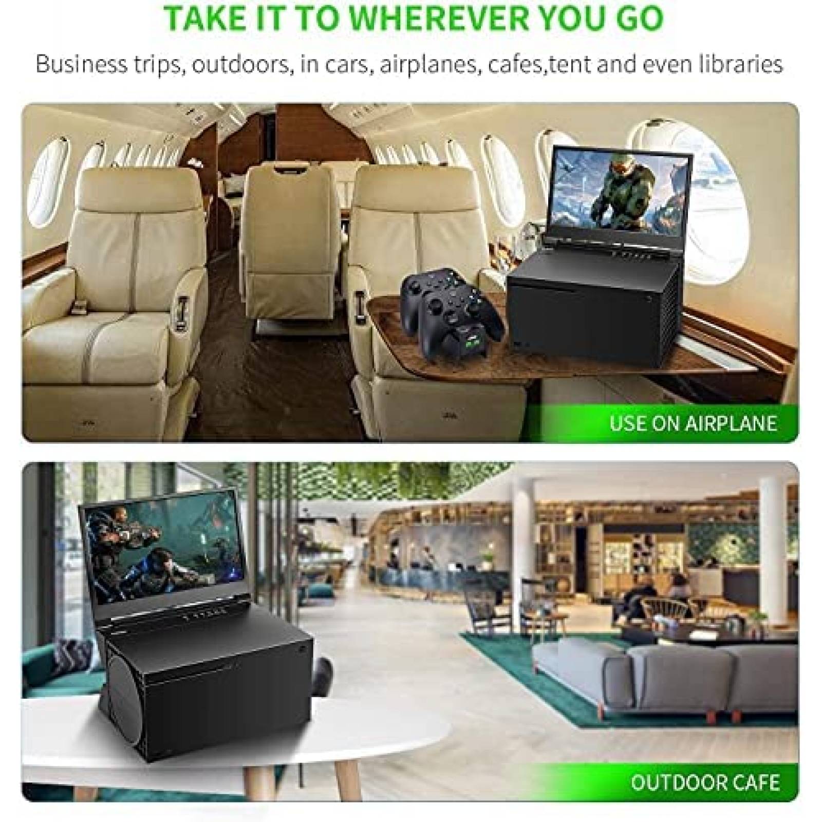 Monitor Portatil G-STORY 12.5'' Para Xbox Series X 4K -Negro