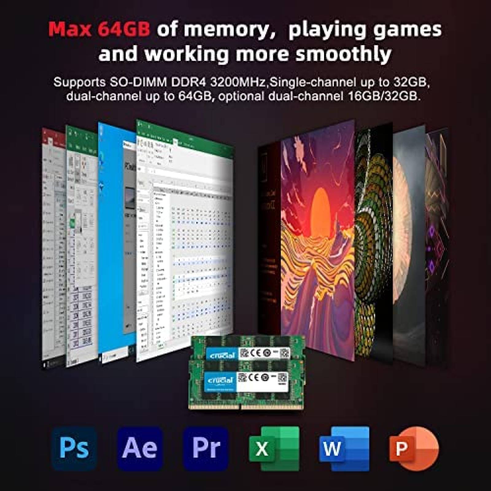 Mini PC Beelink SER5 Pro Ryzen 16GB 500GB USB HDMI WiFi