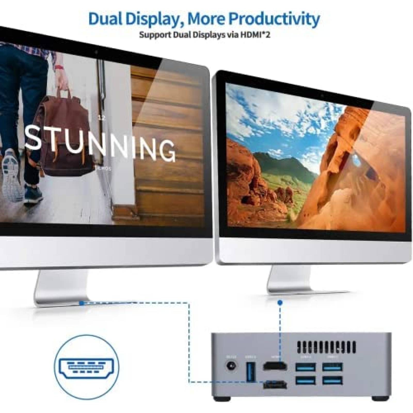 Mini PC AWOW AK34 Intel N3450 6GB 128GB USB HDMI Win 10