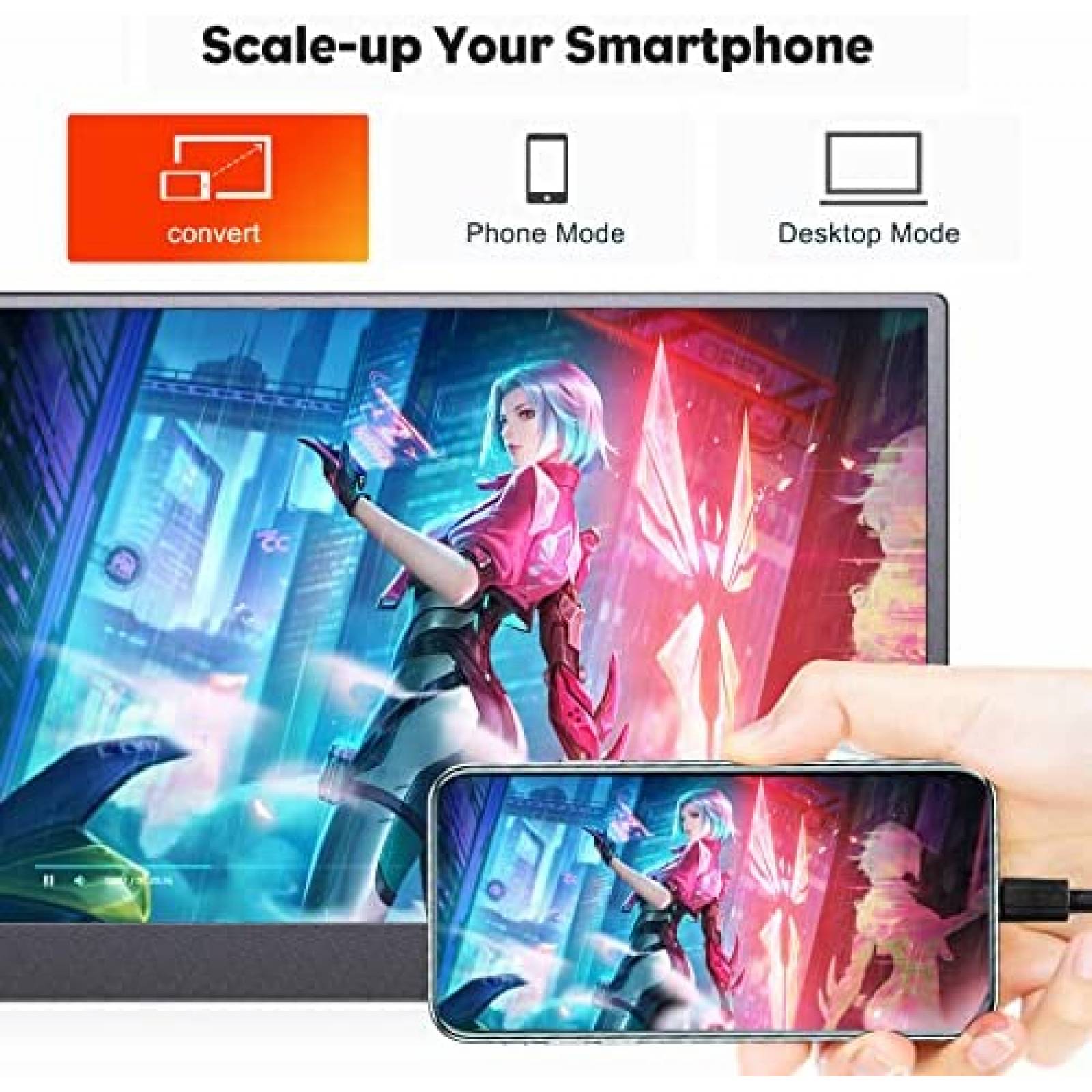 Monitor EYOYO 11.6 Pulgadas Touchscreen Portatil -Negro