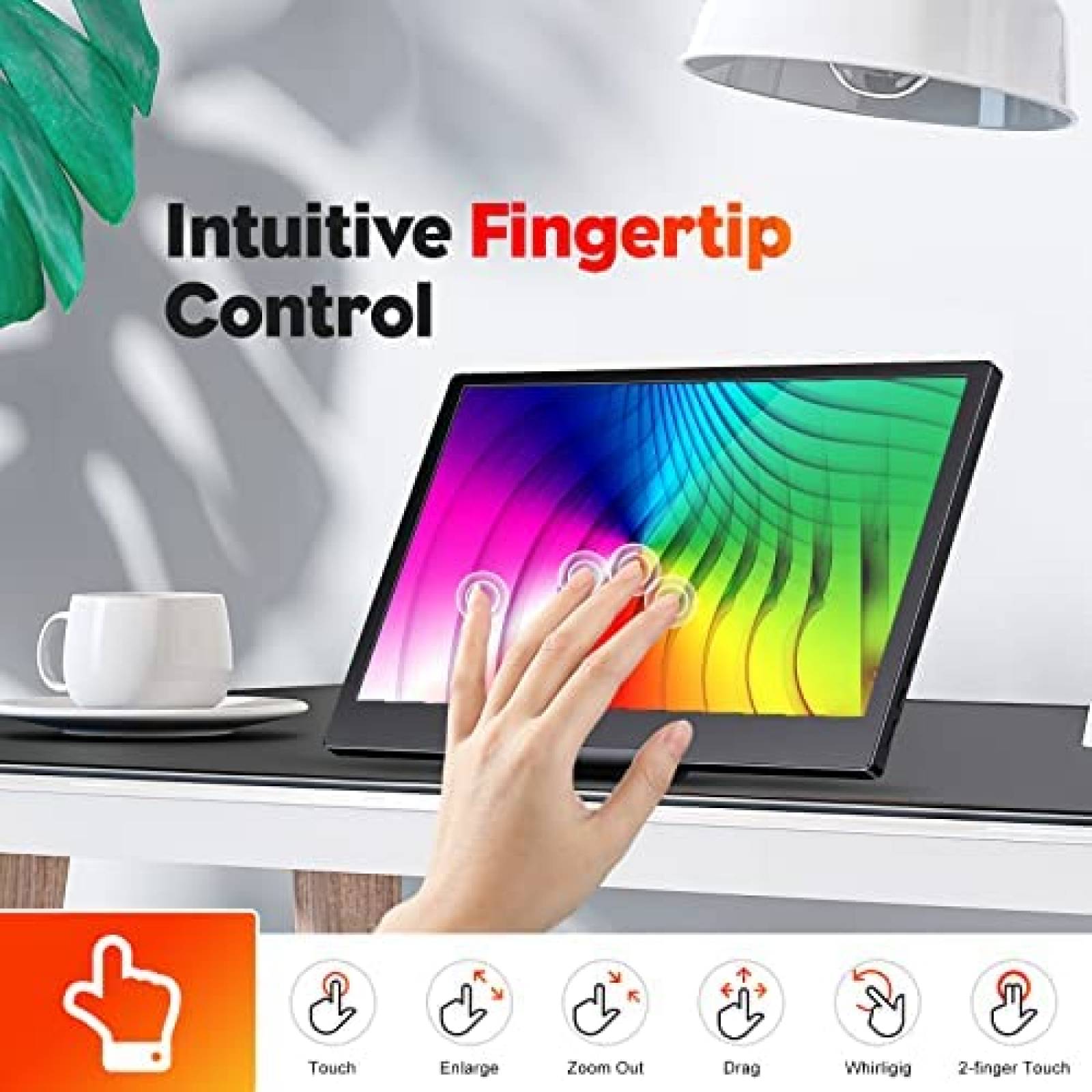 Monitor EYOYO 11.6 Pulgadas Touchscreen Portatil -Negro