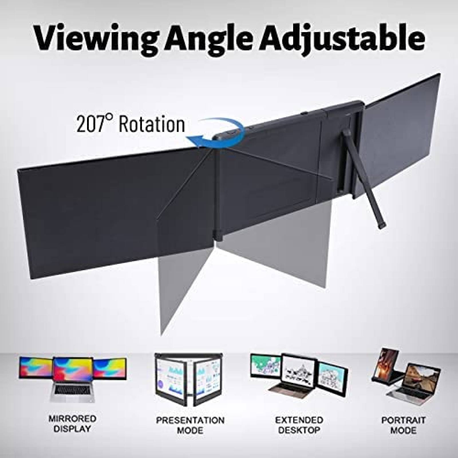 Monitor Para Laptop Gretutu 13.3'' Full HD IPS -Negro