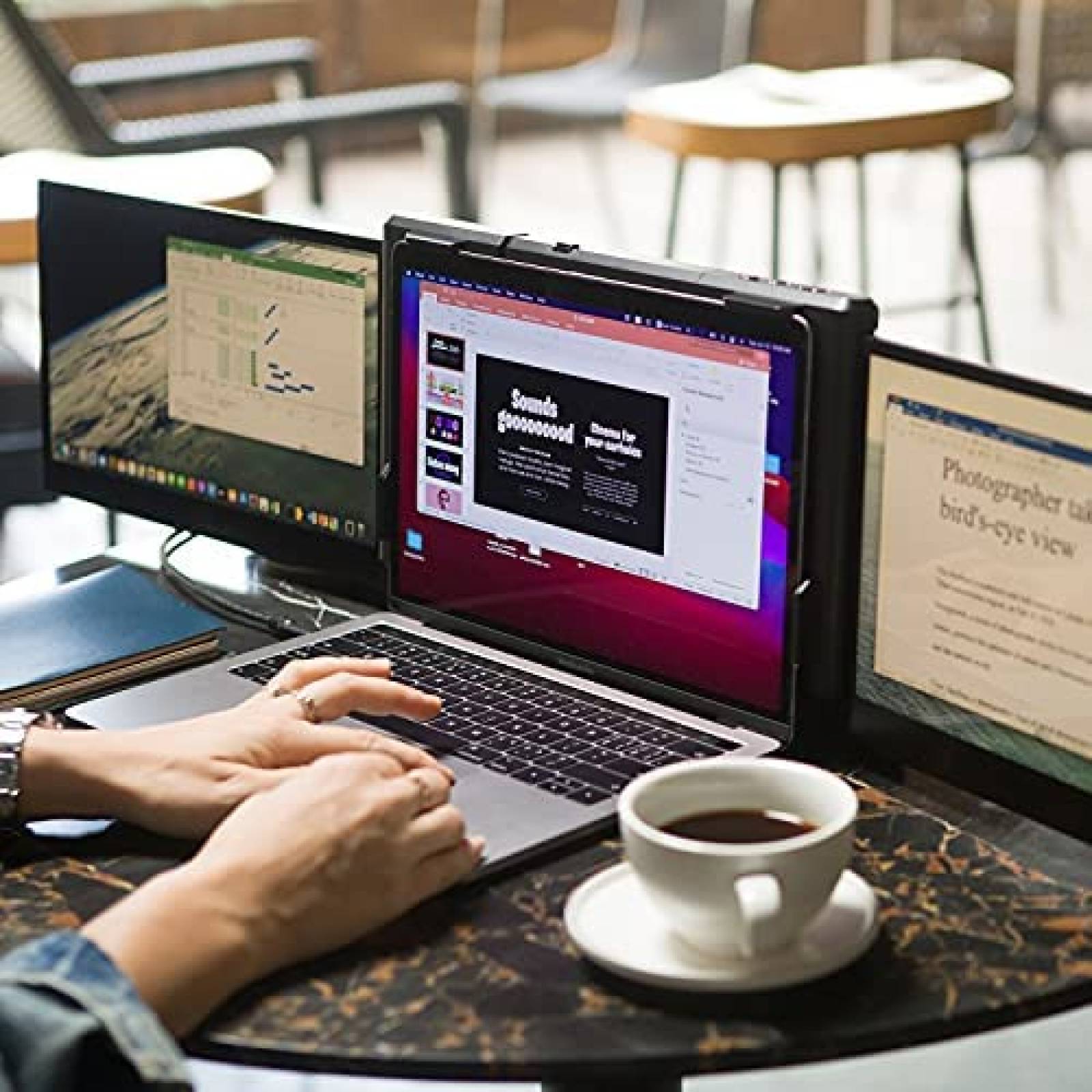 Monitor Para Laptop Gretutu 13.3'' Full HD IPS -Negro