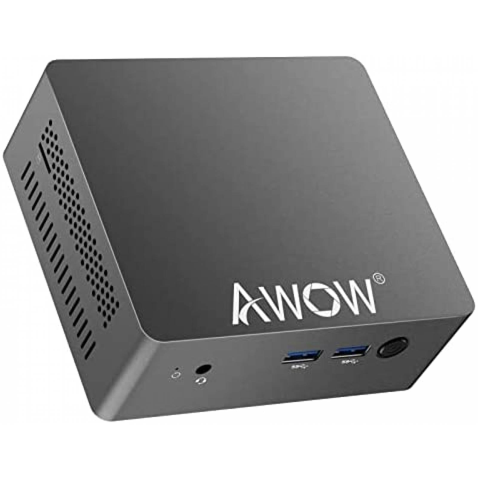 Mini PC AWOW Intel Celeron J3455 8GB DDR4 128GB SSD -Negro