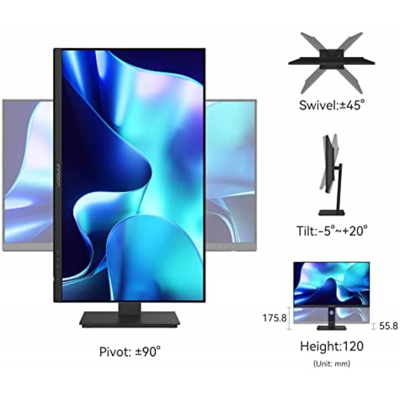 Monitor INNOCN 27'' 4K UHD HDR USB-C 60Hz HDMI -Negro