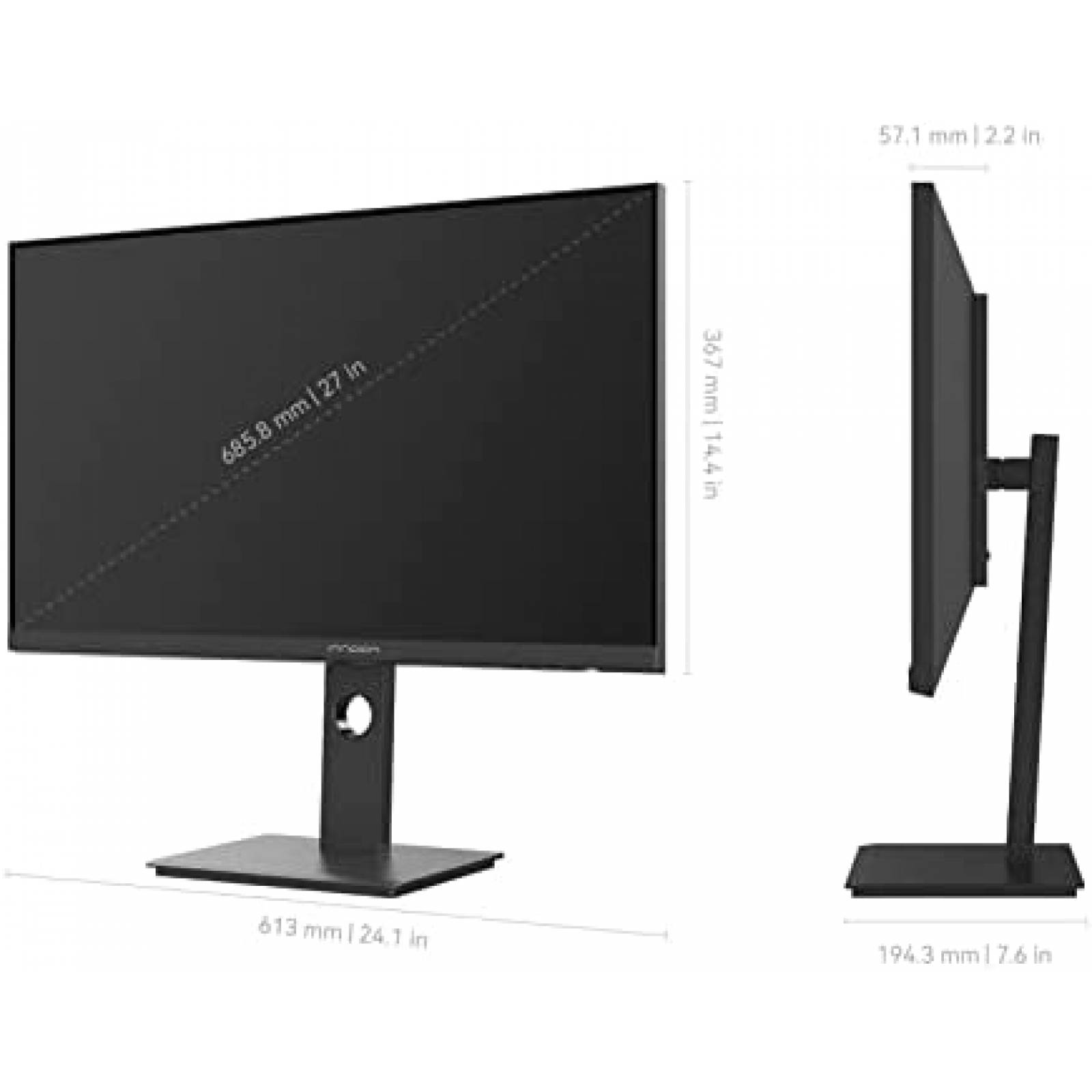 Monitor INNOCN 27'' 4K UHD HDR USB-C 60Hz HDMI -Negro