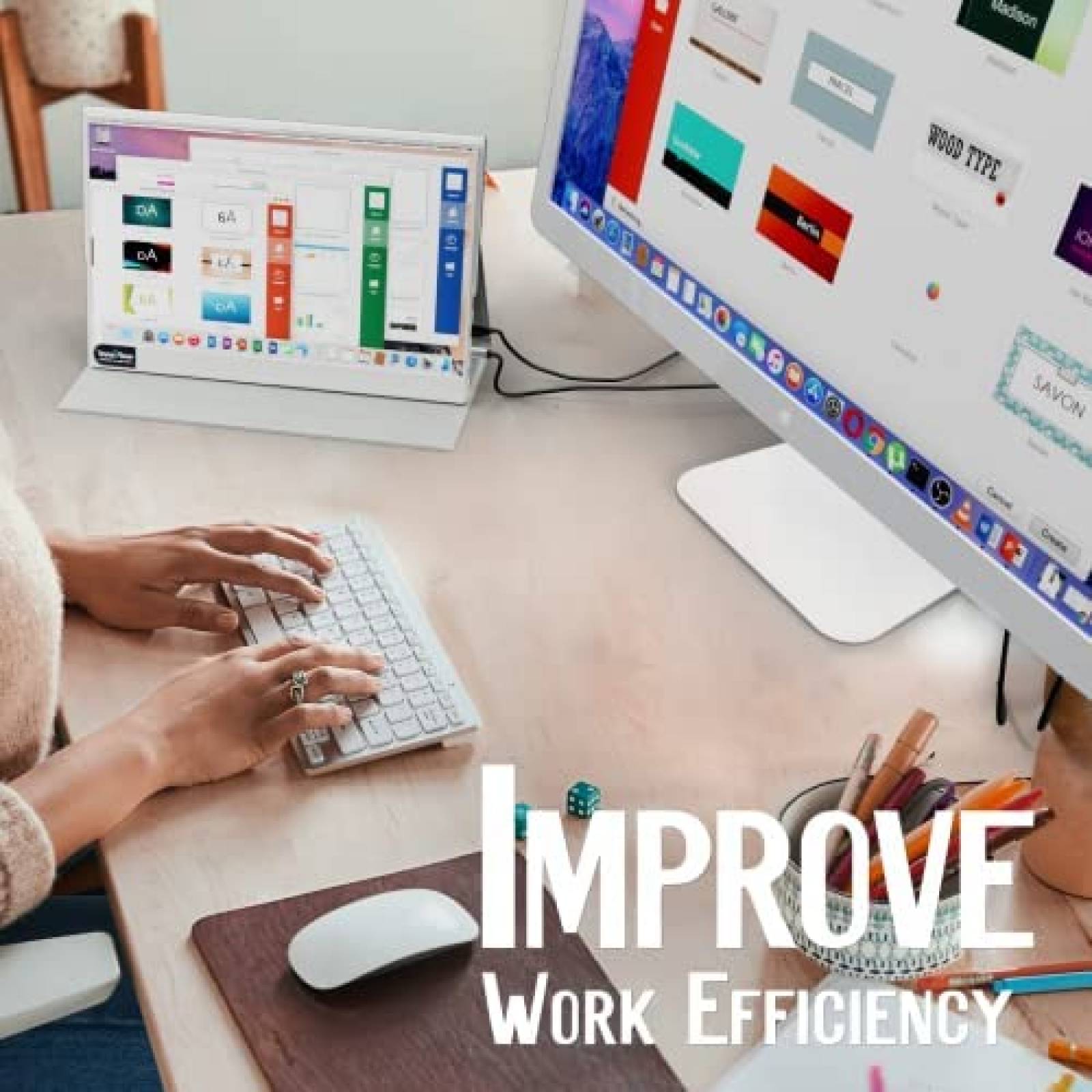 Monitor Portatil InnoView 15.6'' HDR 1080 FHD USB-C -Blanco
