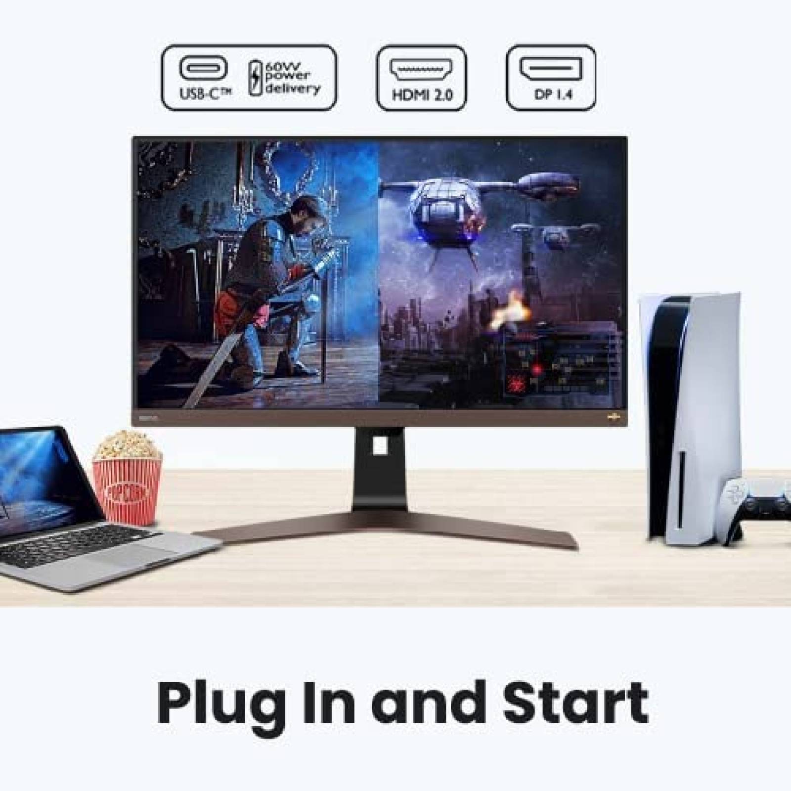 Monitor BenQ 28'' 4K IPS HDR 60Hz 3840x2160-Cafe