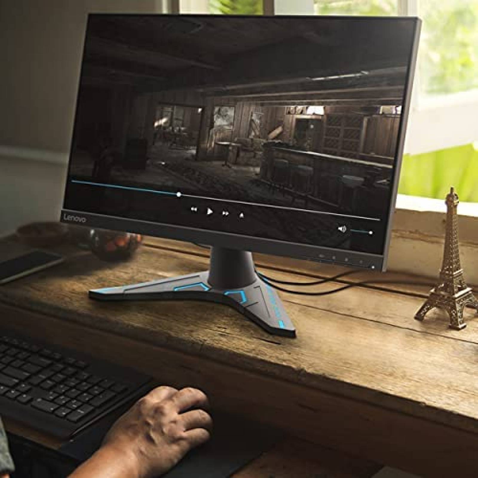 Monitor Gamer Lenovo 23.8'' QHD 100Hz AMD Radeon FreeSync