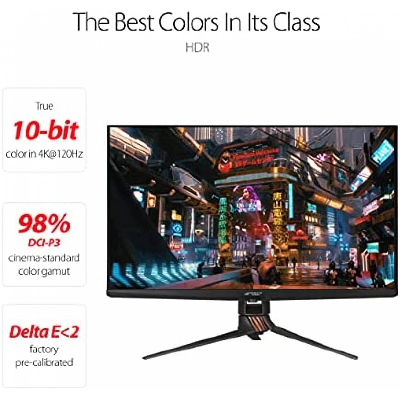 Monitor Gamer ASUS ROG Swift 32'' 4K 144Hz Mini LED -Negro