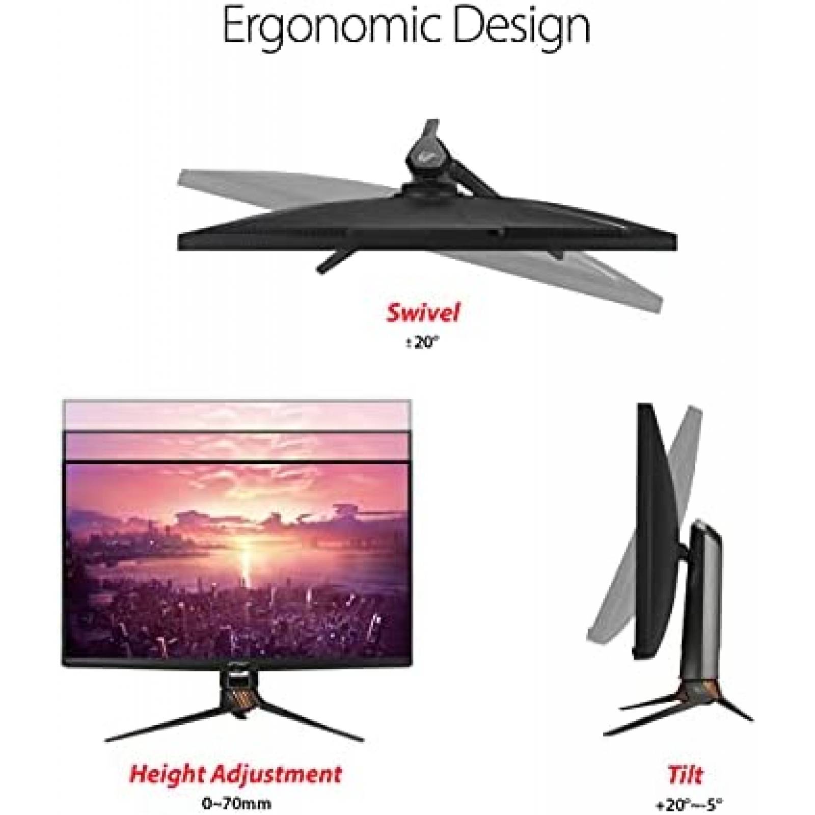 Monitor Gamer ASUS ROG Swift 32'' 4K 144Hz Mini LED -Negro