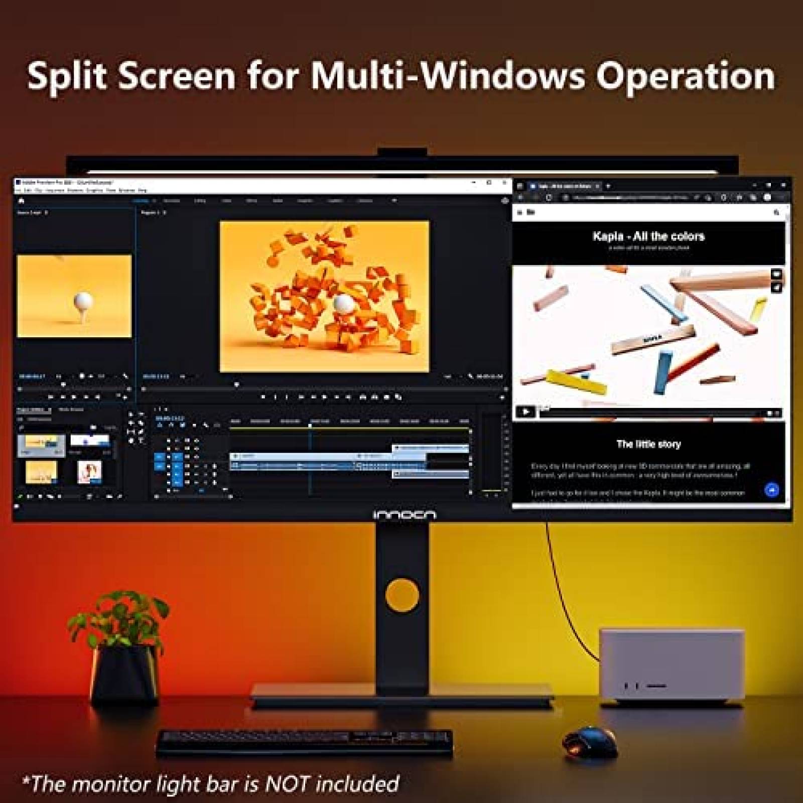 Monitor INNOCN 34'' WQHD 3440x1440 75Hz USB C -Negro