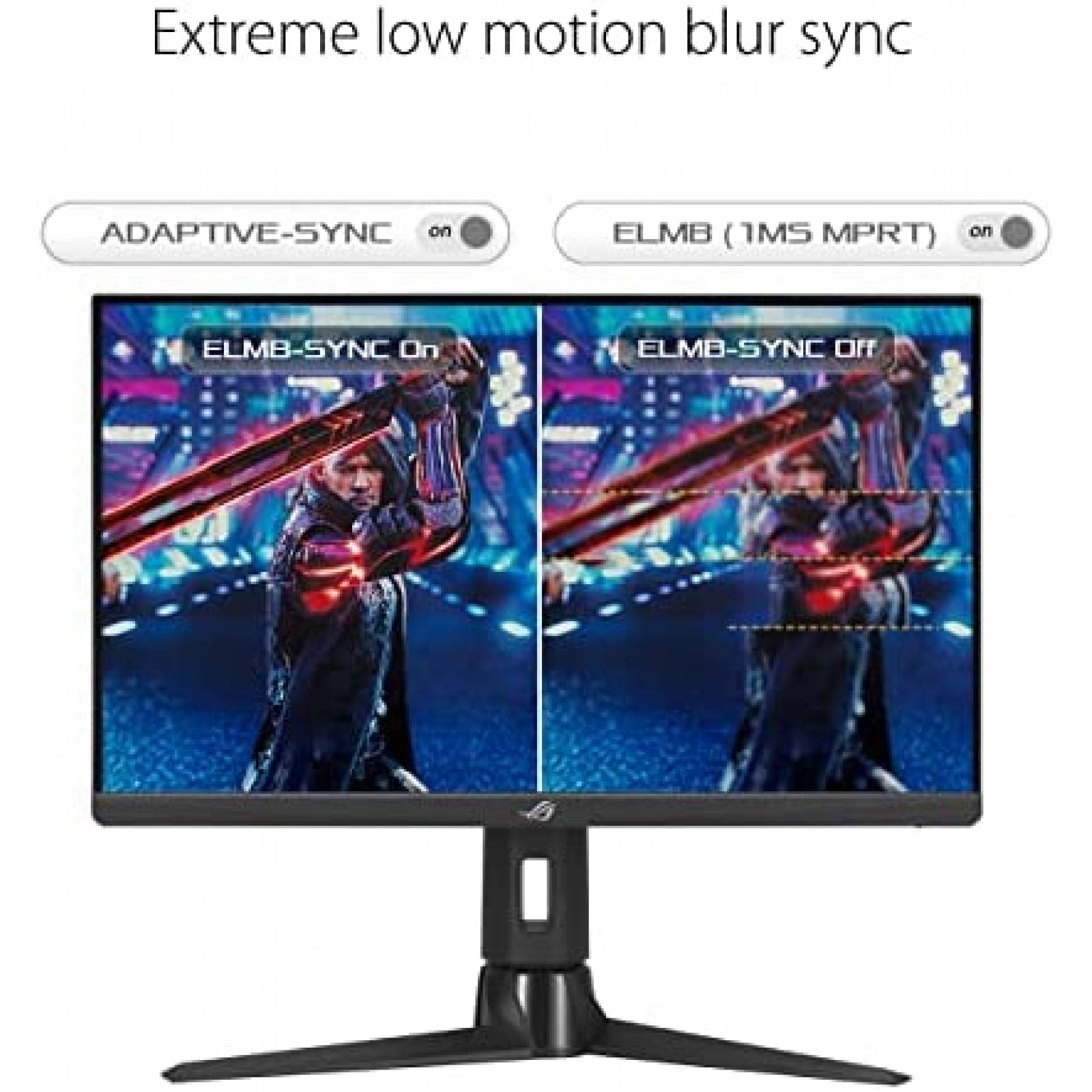 Monitor Gamer ASUS 24.5'' 240Hz 1ms USB C 1080P HDR -Negro