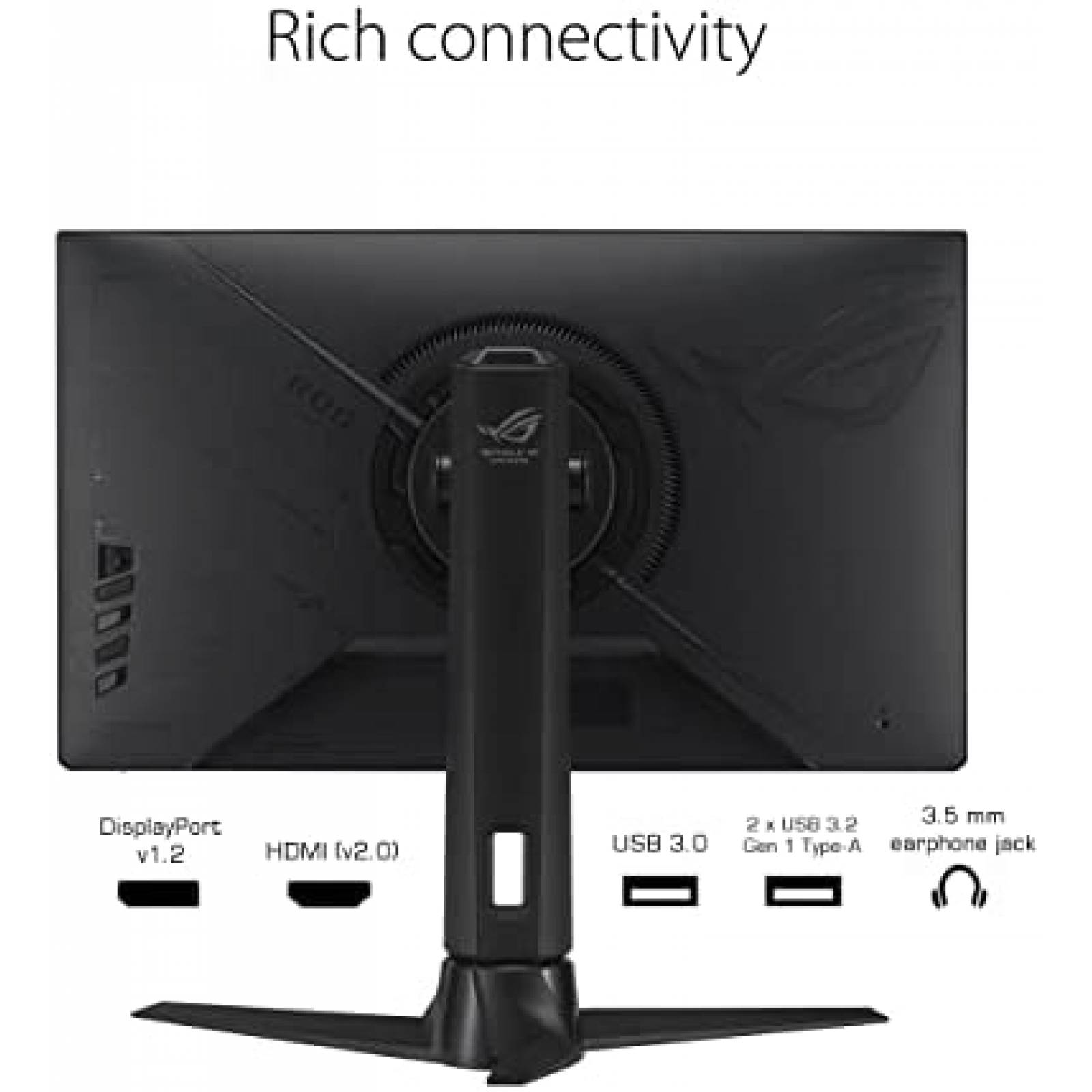 Monitor Gamer ASUS 24.5'' 240Hz 1ms USB C 1080P HDR -Negro