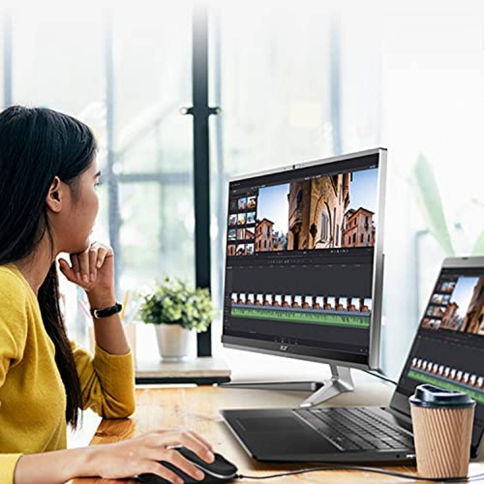 Desktop Acer Aspire 23.8'' i5 8GB 512GB W11H+Mouse & Teclado