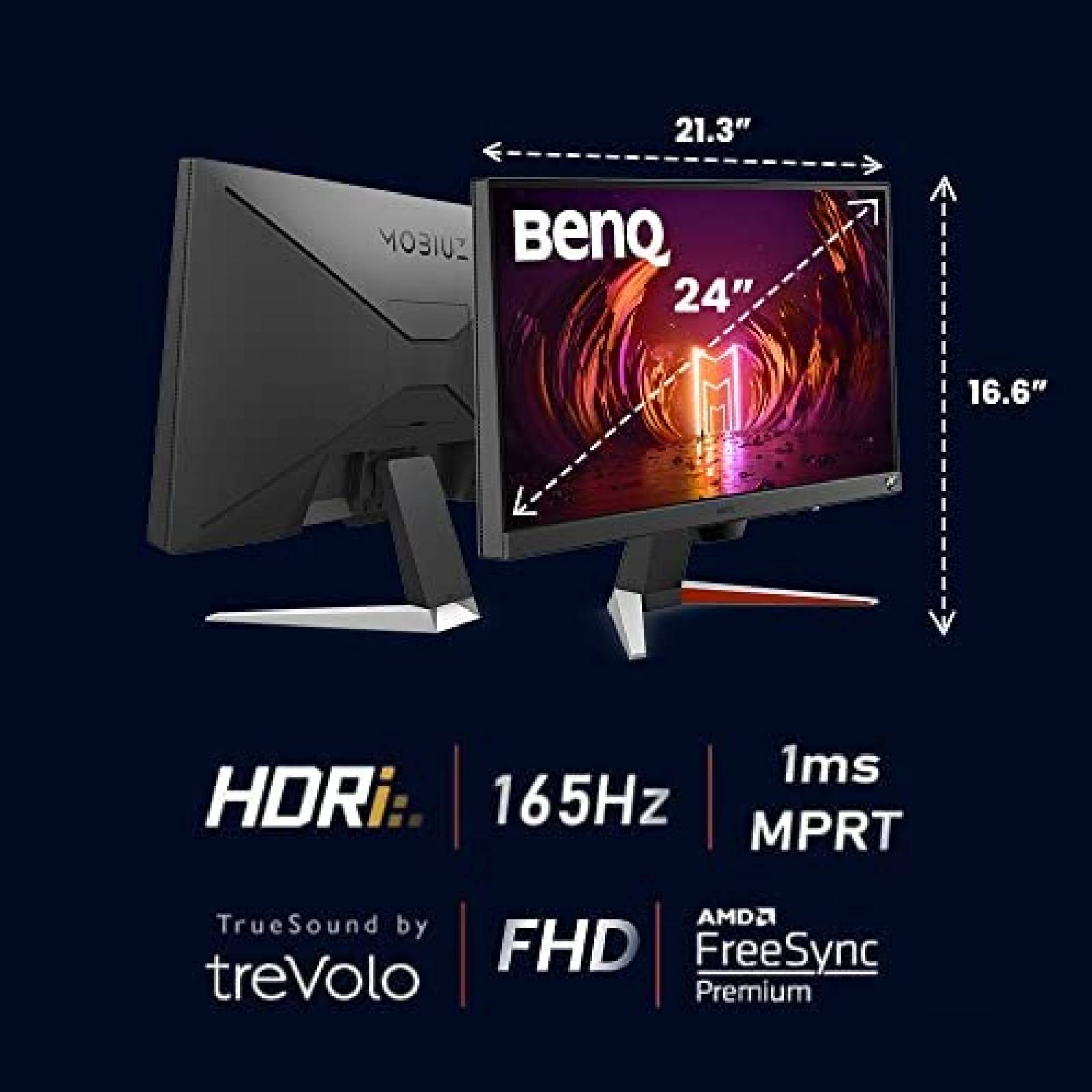 Monitor BenQ Mobius EX240N 24 Pulgadas Full HD -Negro