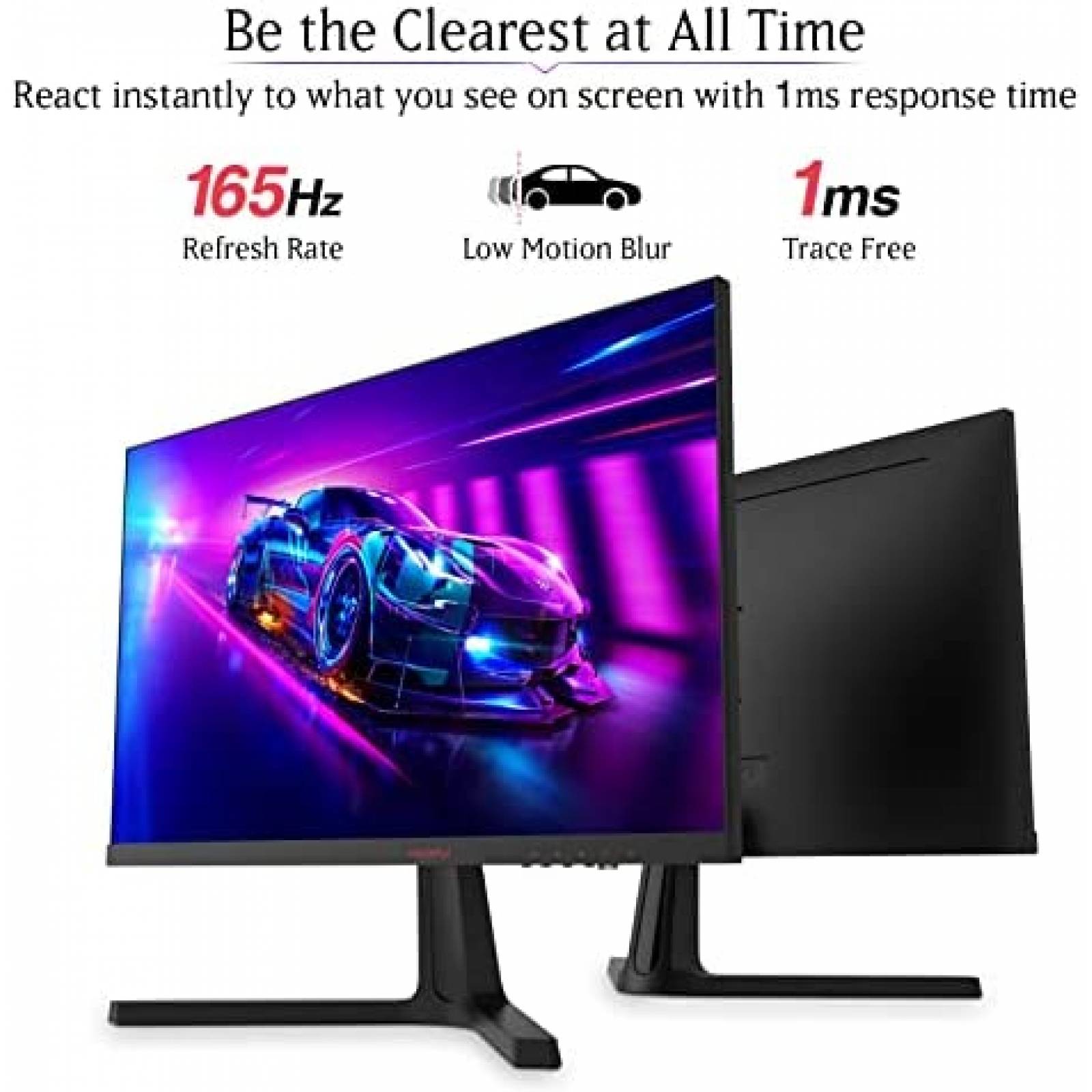 Monitor KOORUI 24 Pulgadas FHD 1080P 165 MHZ -Negro