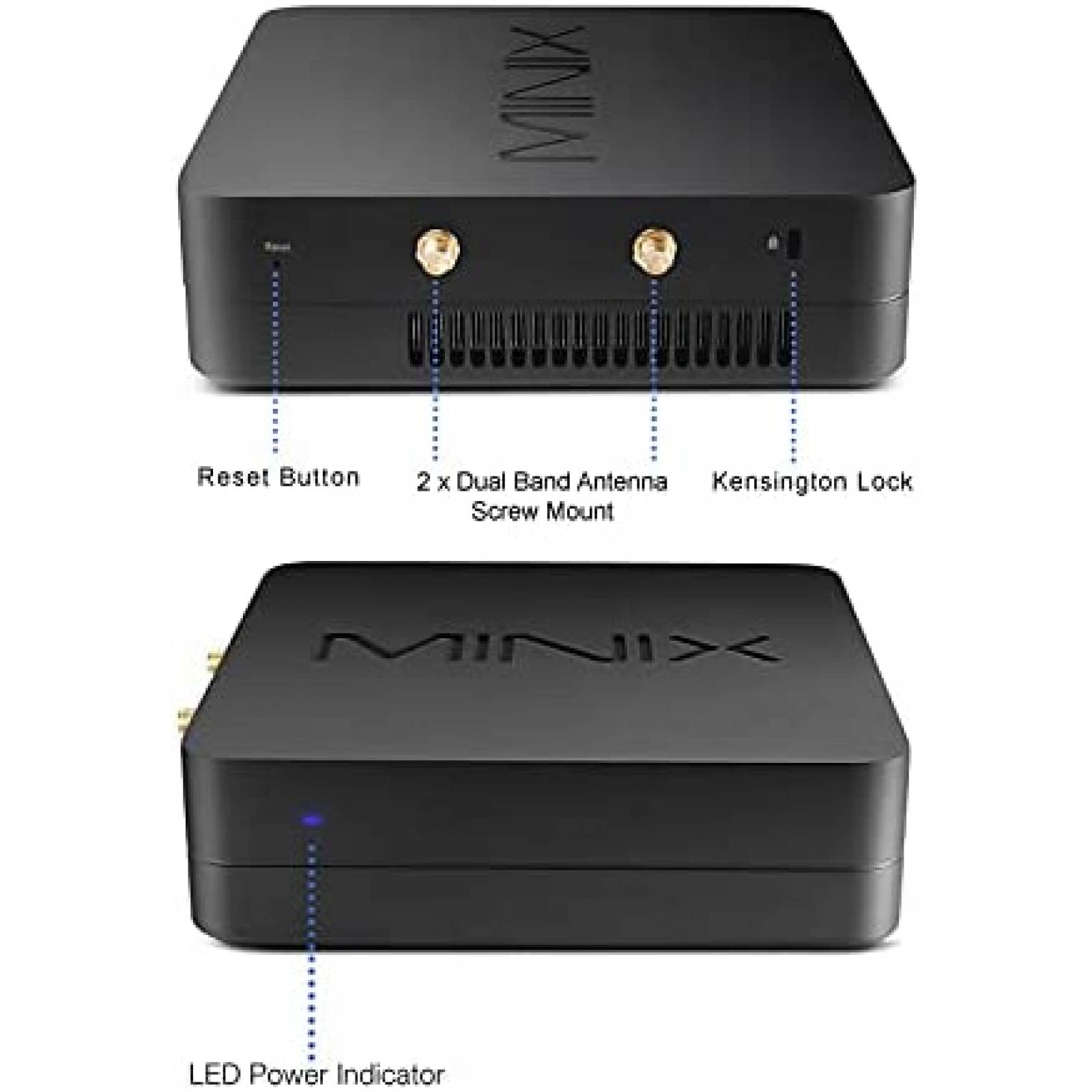 Mini PC Minix NGC-5 i5 8GB 256GB SSD W10 Pro -Negro