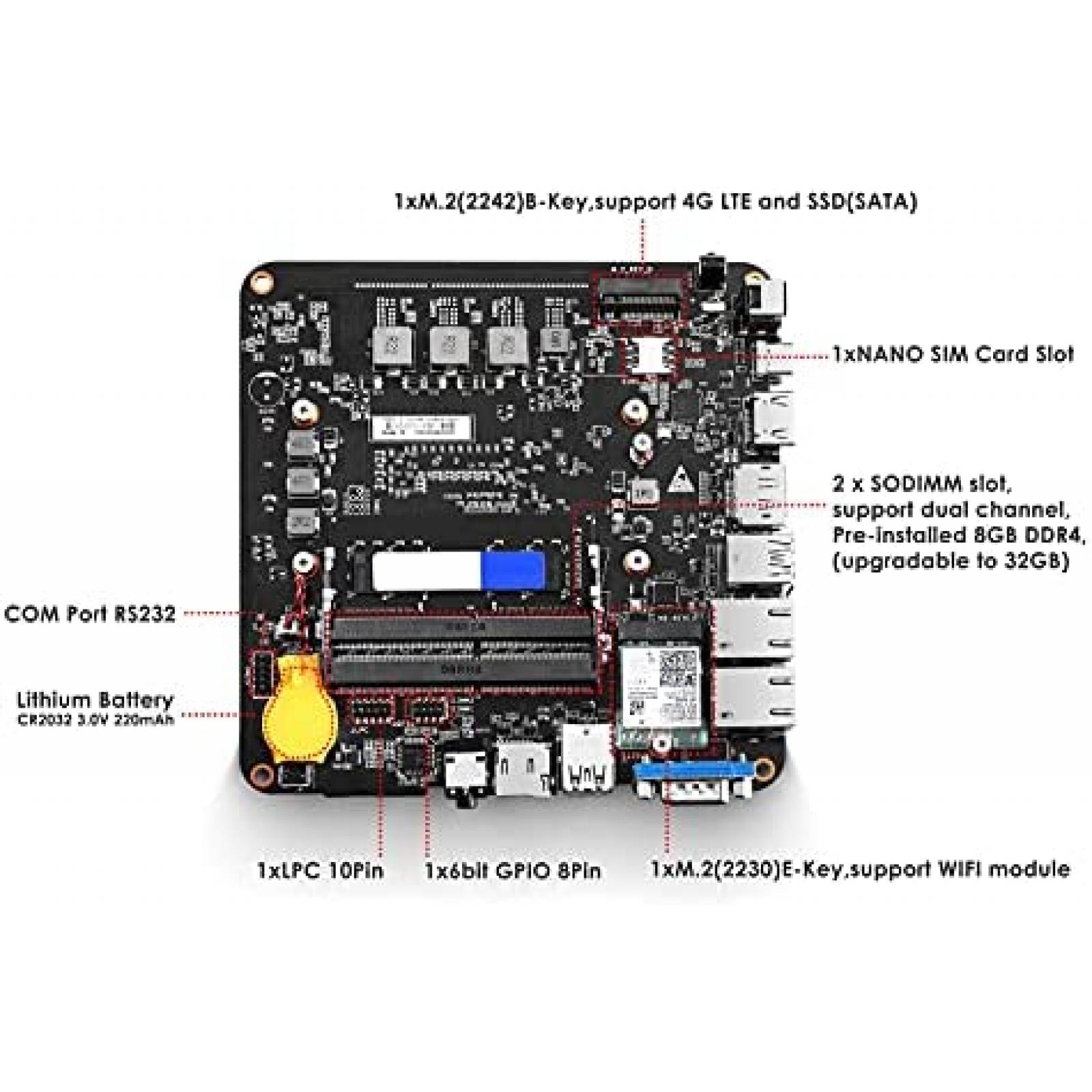 Mini PC Minix NGC-5 i5 8GB 256GB SSD W10 Pro -Negro
