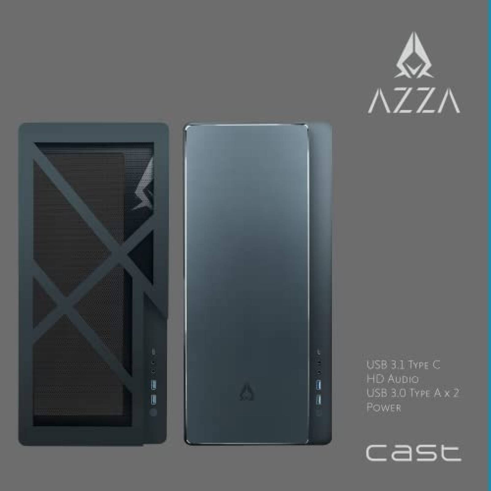 Gabinete AZZA ARGB de 120mm Radiador 360mm -Negro