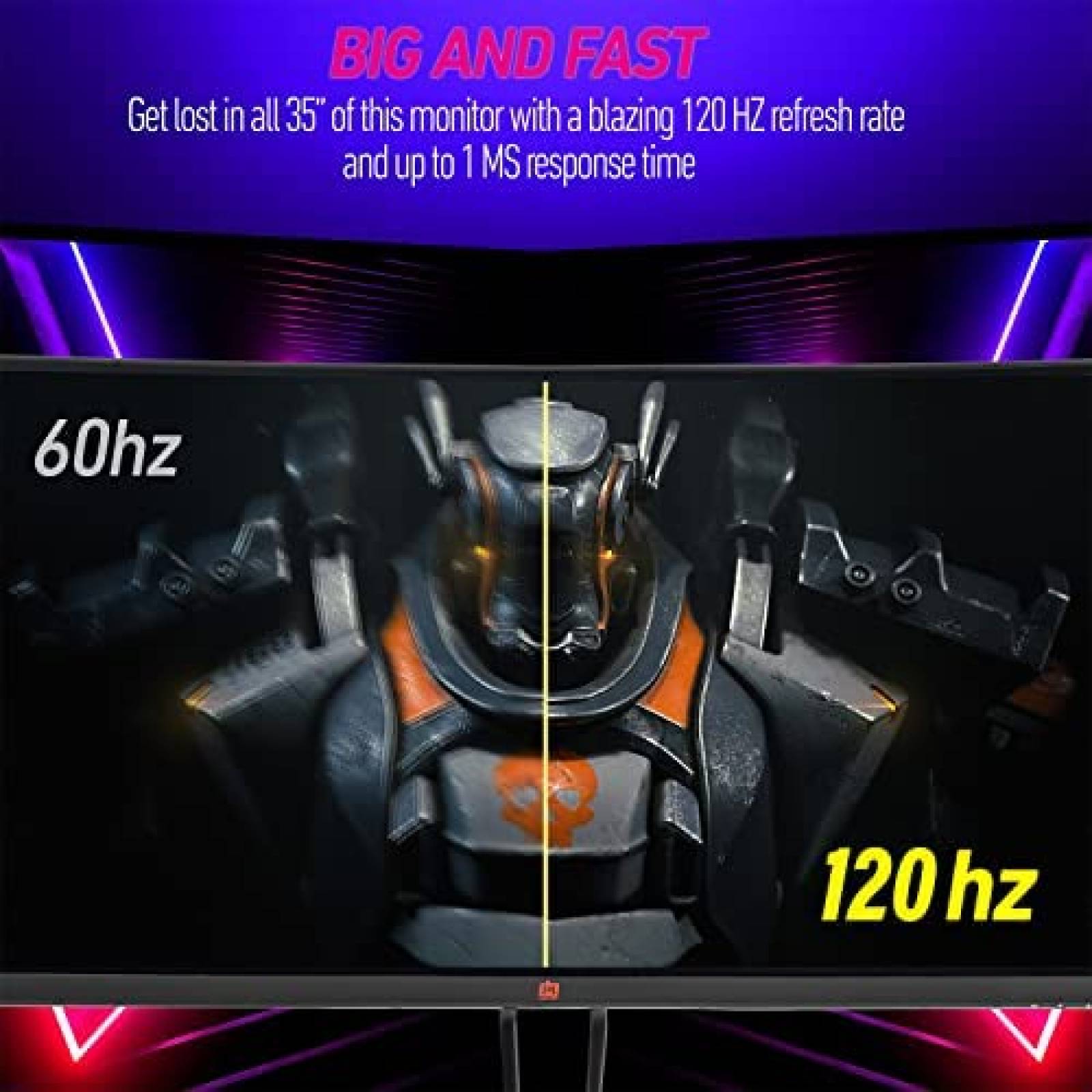 Monitor Gamer Curvo Deco Gear 35'' 3440x1440 120Hz 1ms