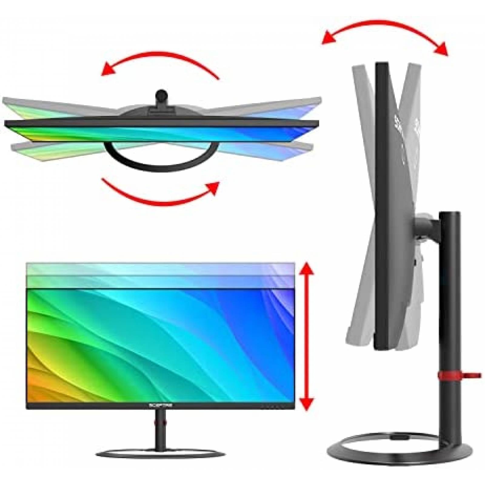 Monitor Sceptre Ultra Ancho 32 Pulgadas IPS -Negro