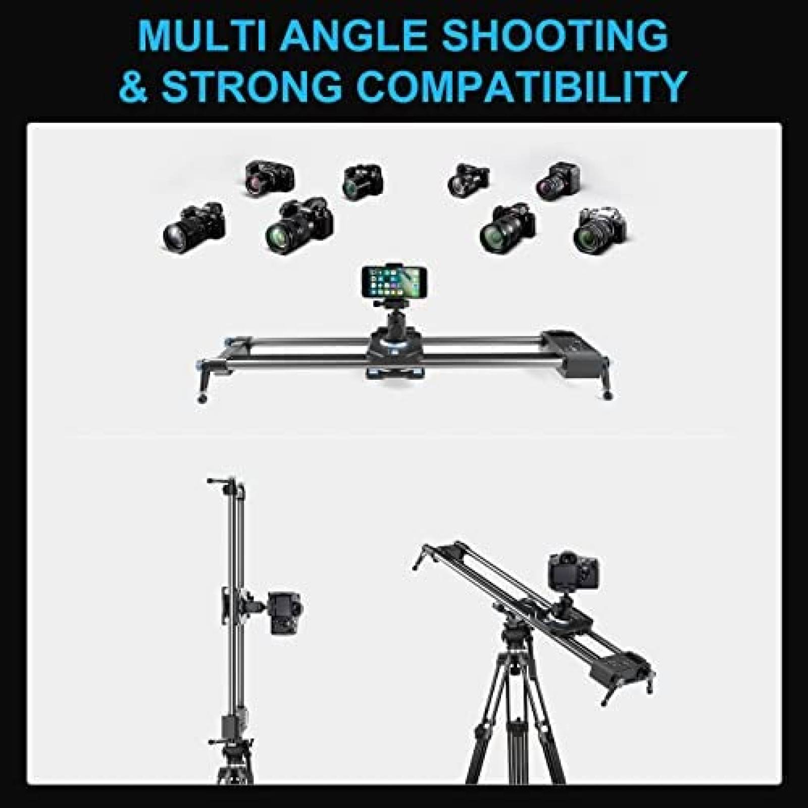 Camara Slider Motorizado GVM Great Video Maker 31'' 360