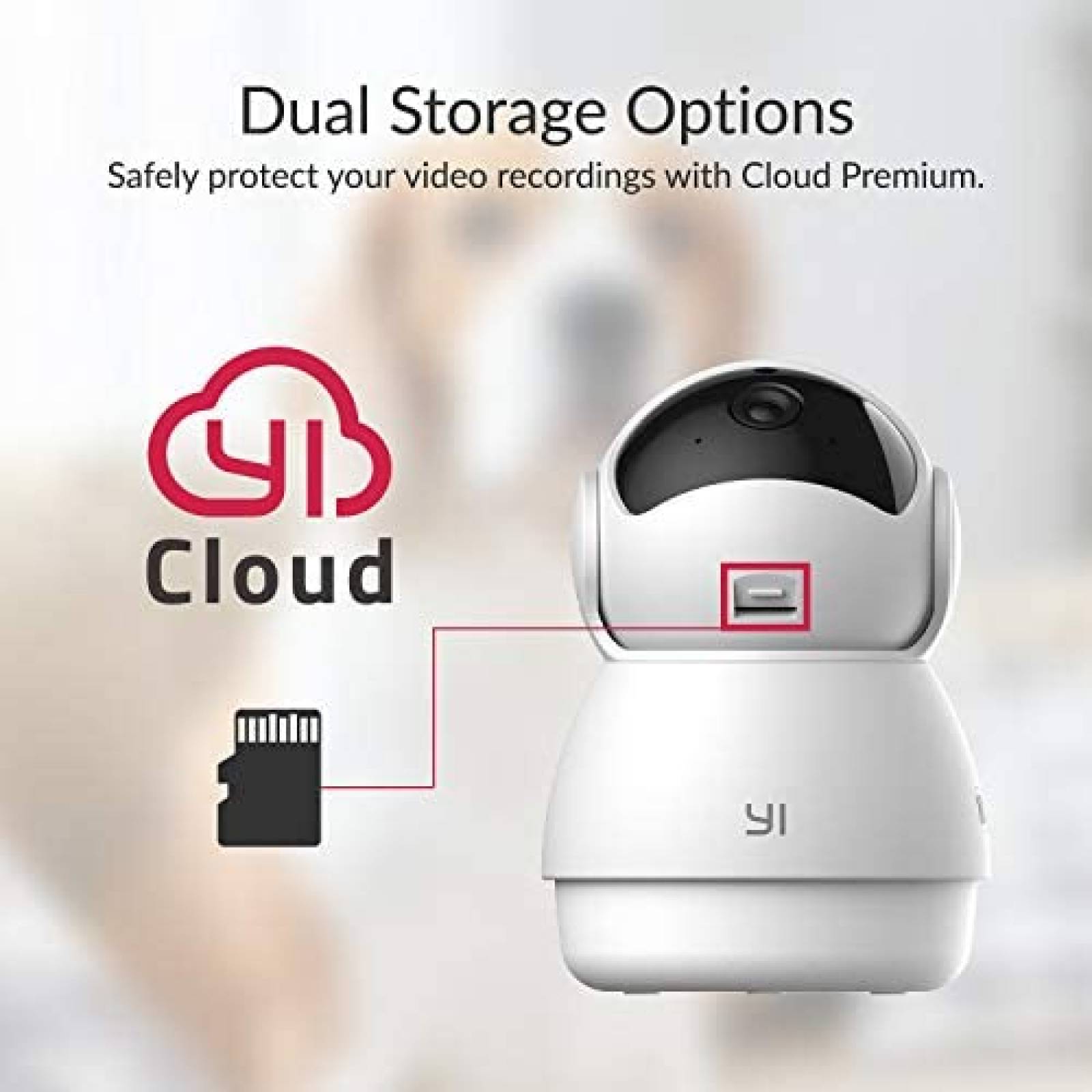 Camaras De Seguridad YI 4 Piezas Para Casa -Blanco