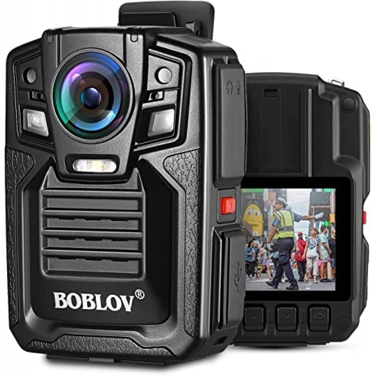 Camara Corporal BOBLOV HD66-02/D7 A Prueba De Agua -Negro