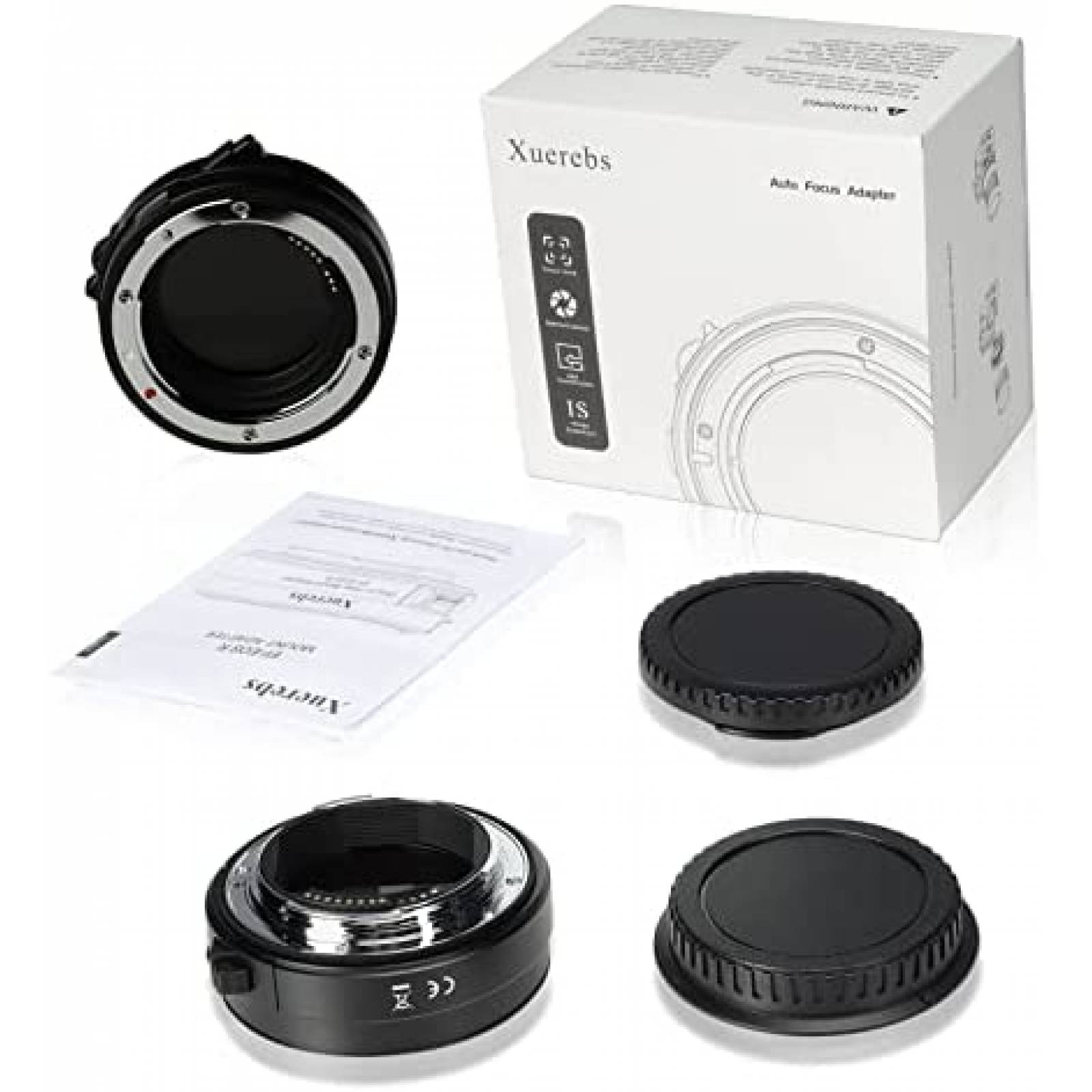 Adaptador de Auto Enfoque Xuerebs con Filto ND -Negro