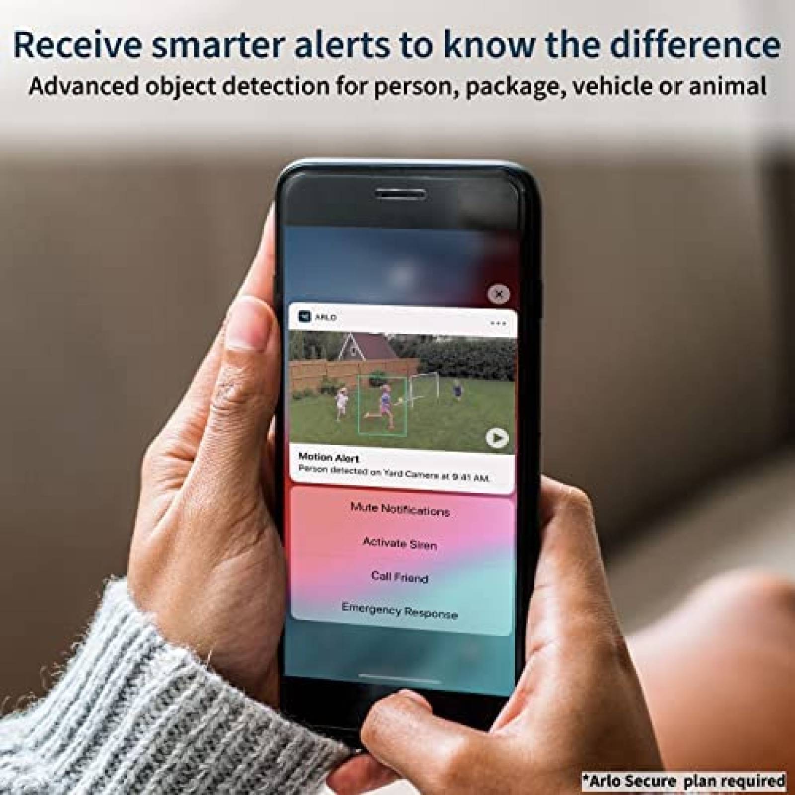 Camara Seguridad Arlo Pro 4 WiFi Vision Nocturna 2 Pz -Negro
