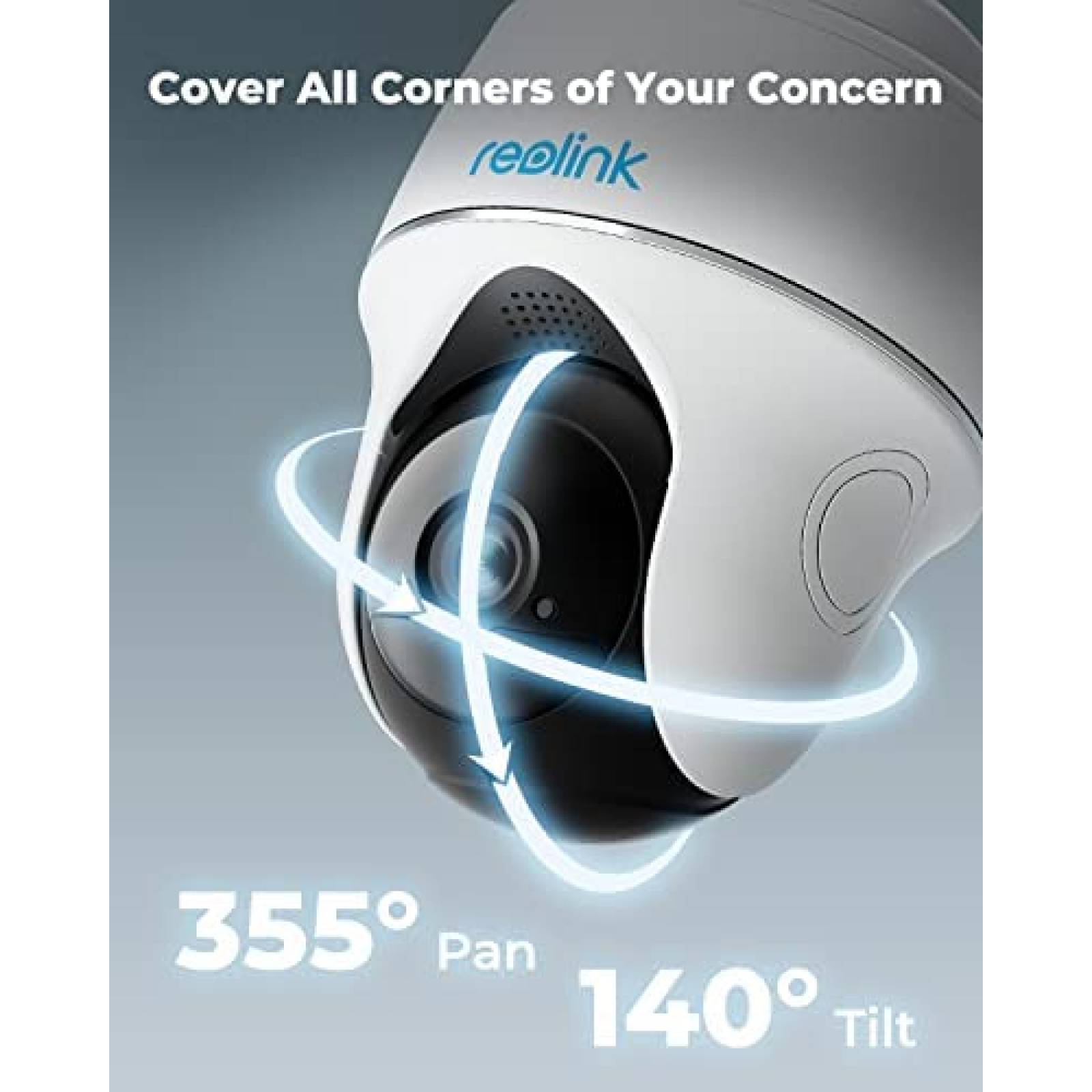 Camara de Seguridad REOLINK 360 Exterior Panel Solar -2 pcs