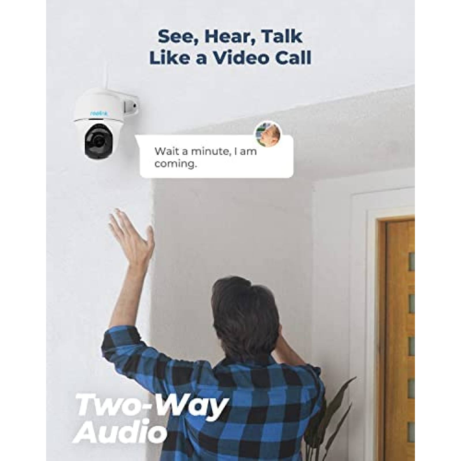 Camara de Seguridad REOLINK 360 Exterior Panel Solar -2 pcs